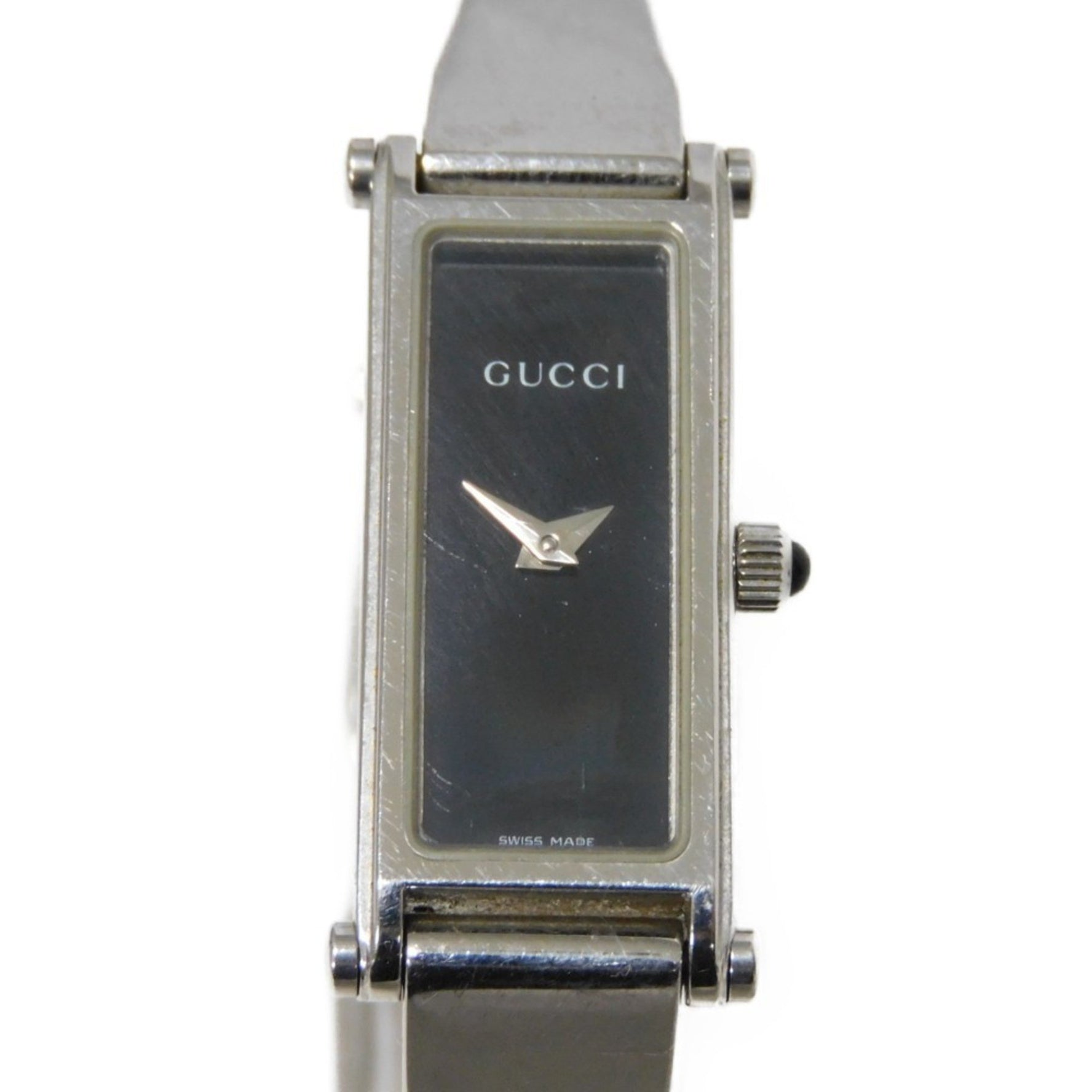 Gucci Bangle Watch Black Dial Quartz SS