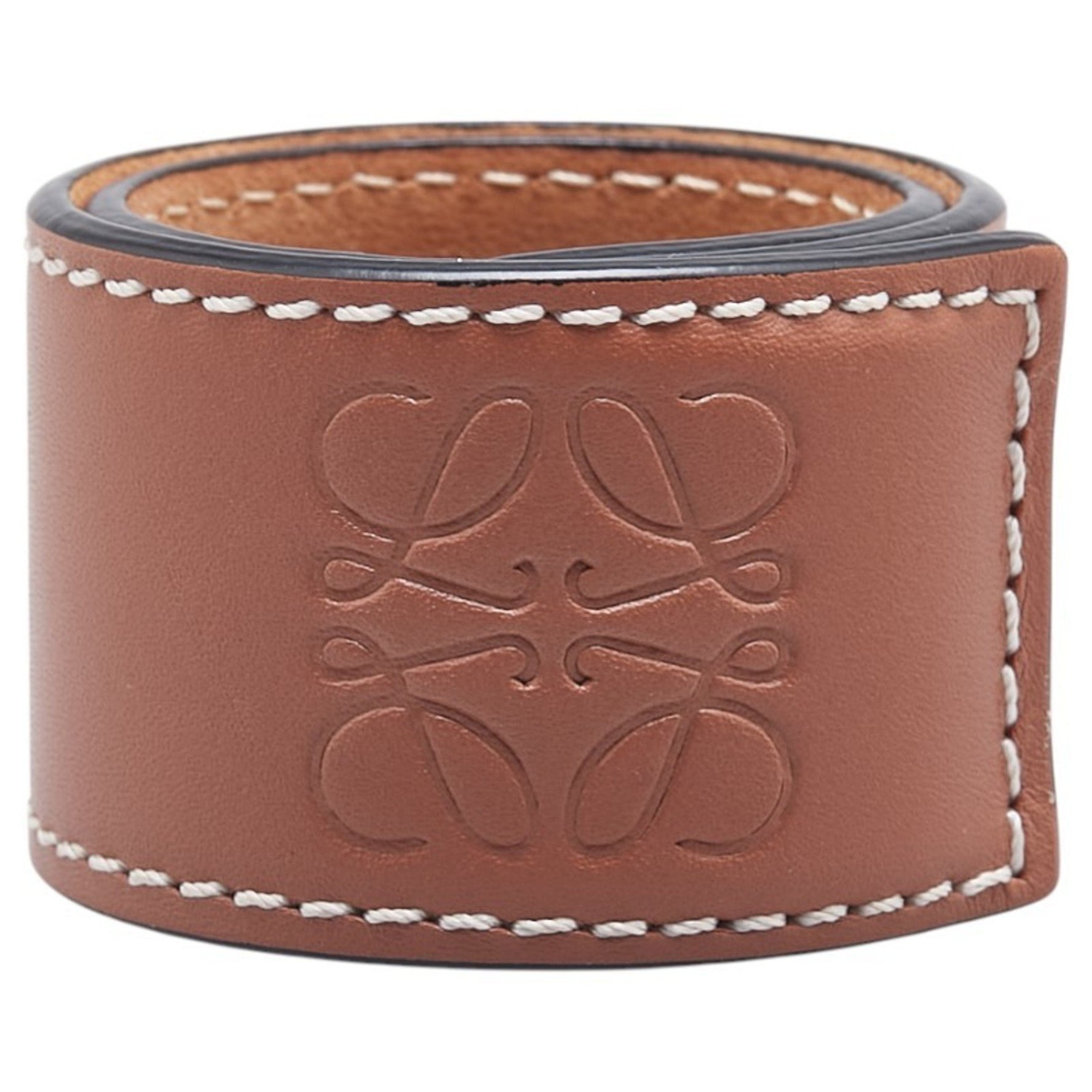 LOEWE Anagram Slap Small Bracelet in Leather