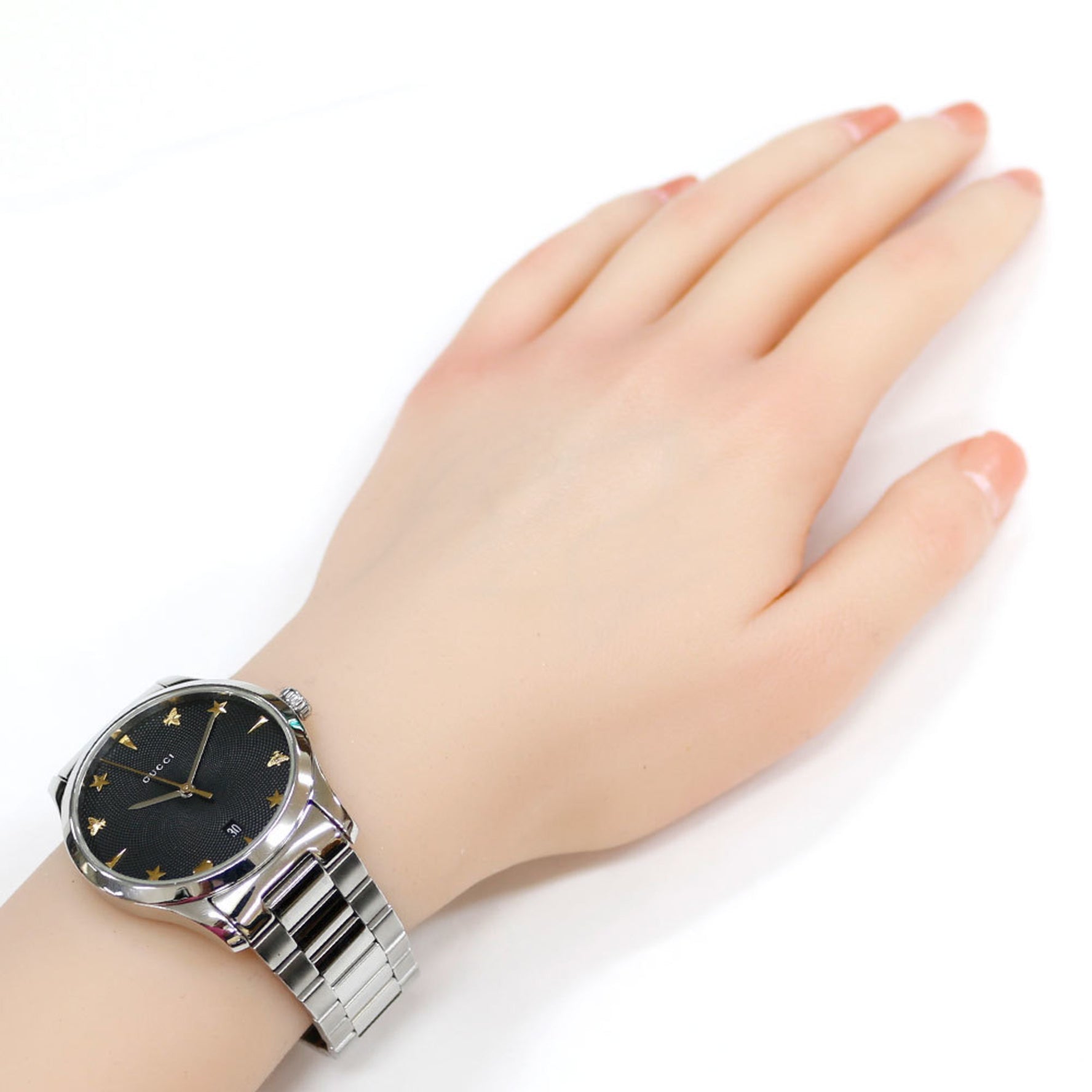 Gucci G Timeless Watch Stainless Steel 126.4 Quartz Ladies