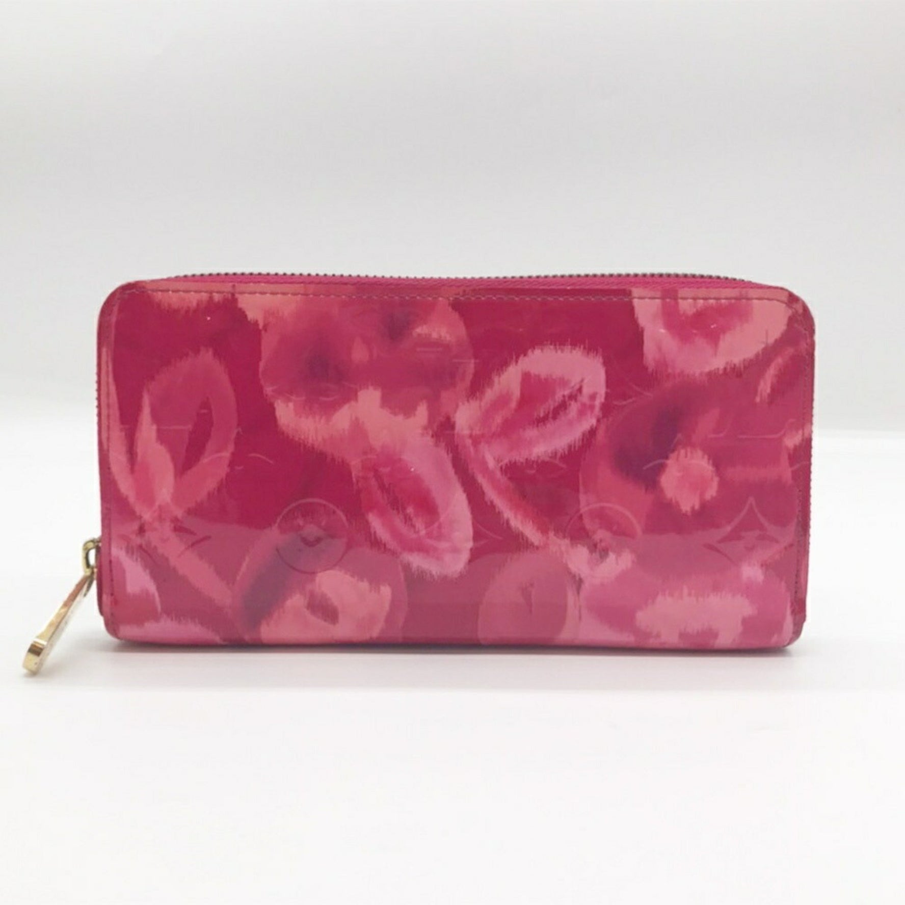 Louis Vuitton Long Wallet Ikat Flower Zippy Vernis Rose Indien