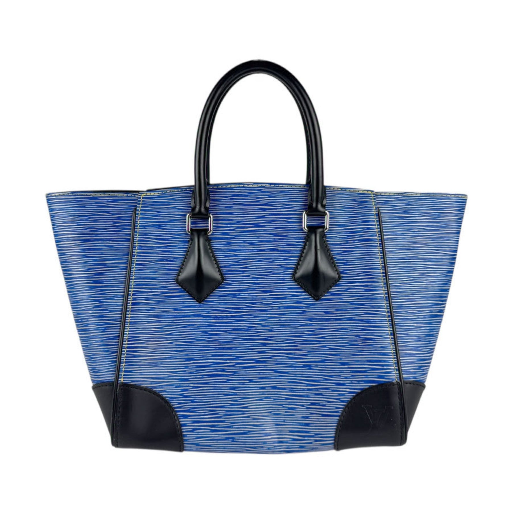 Louis Vuitton Handbag Epi Denim Phoenix PM Blue x Black