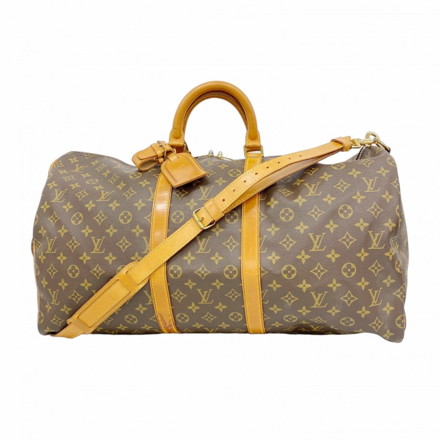 Louis Vuitton Monogram Keepall Bandouliere 55 Boston Bag Men's and