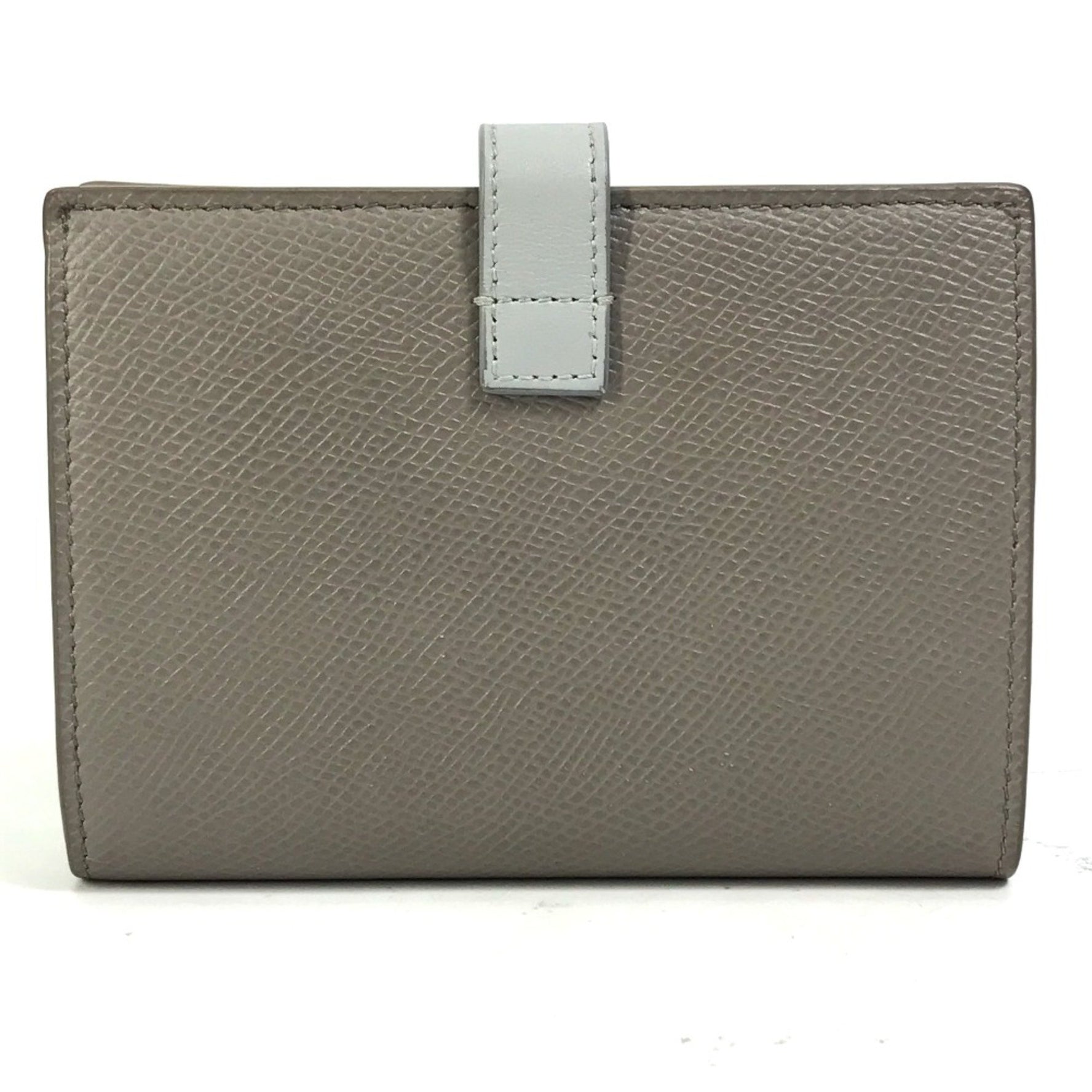 CELINE Bicolor Trifold wallet Pebble /Mineral x light blue
