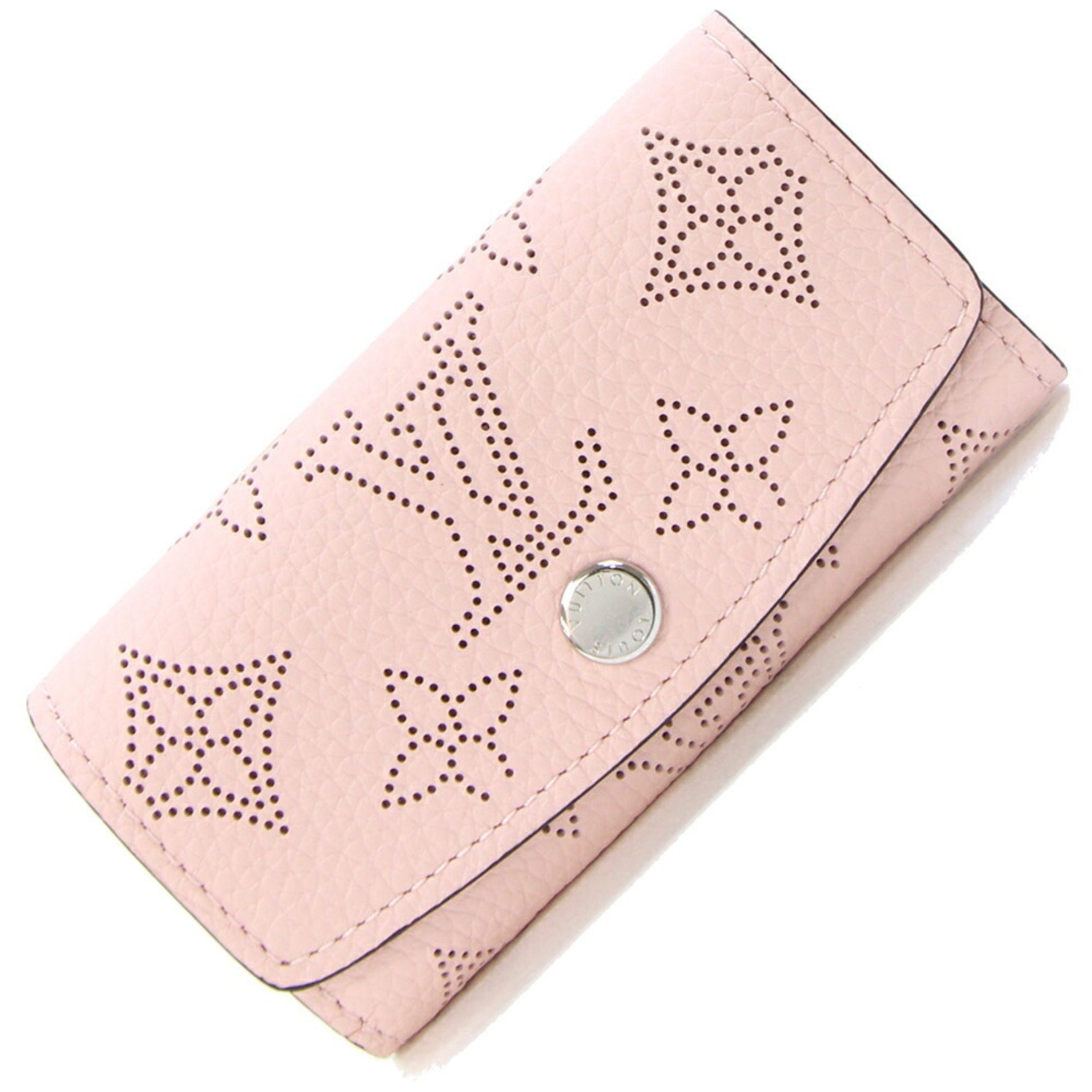 Louis Vuitton key case Mahina Multicle 4 Rose Jasmine Key Pink