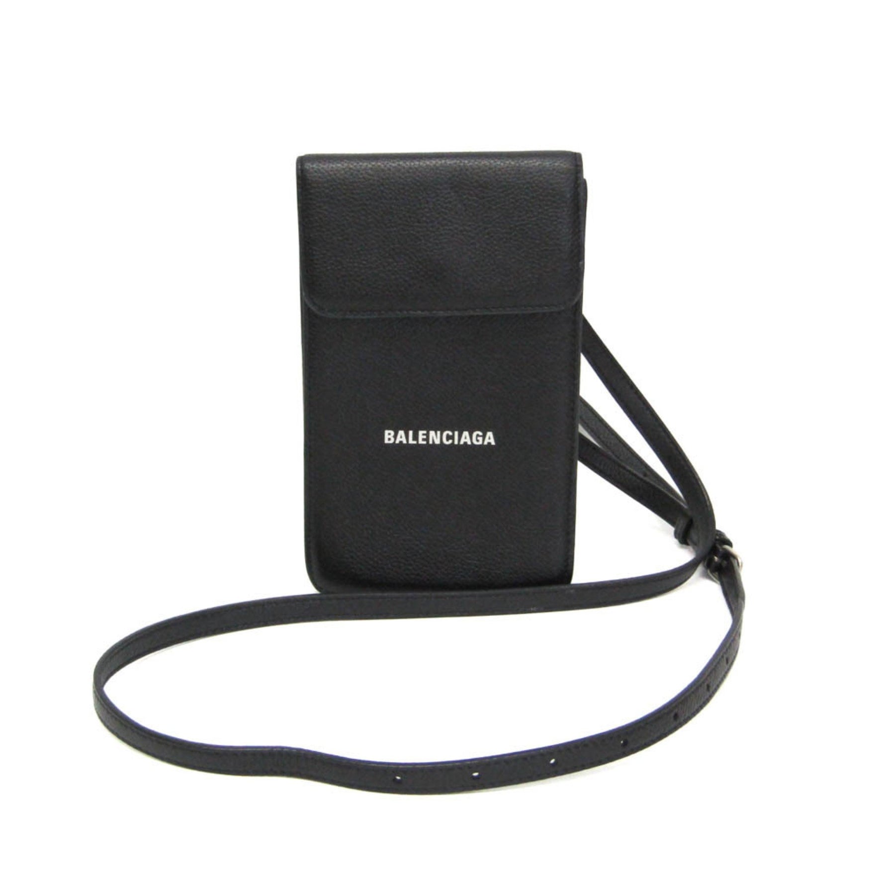 Balenciaga Smartphone Card Holder Men,Women Leather Shoulder Bag