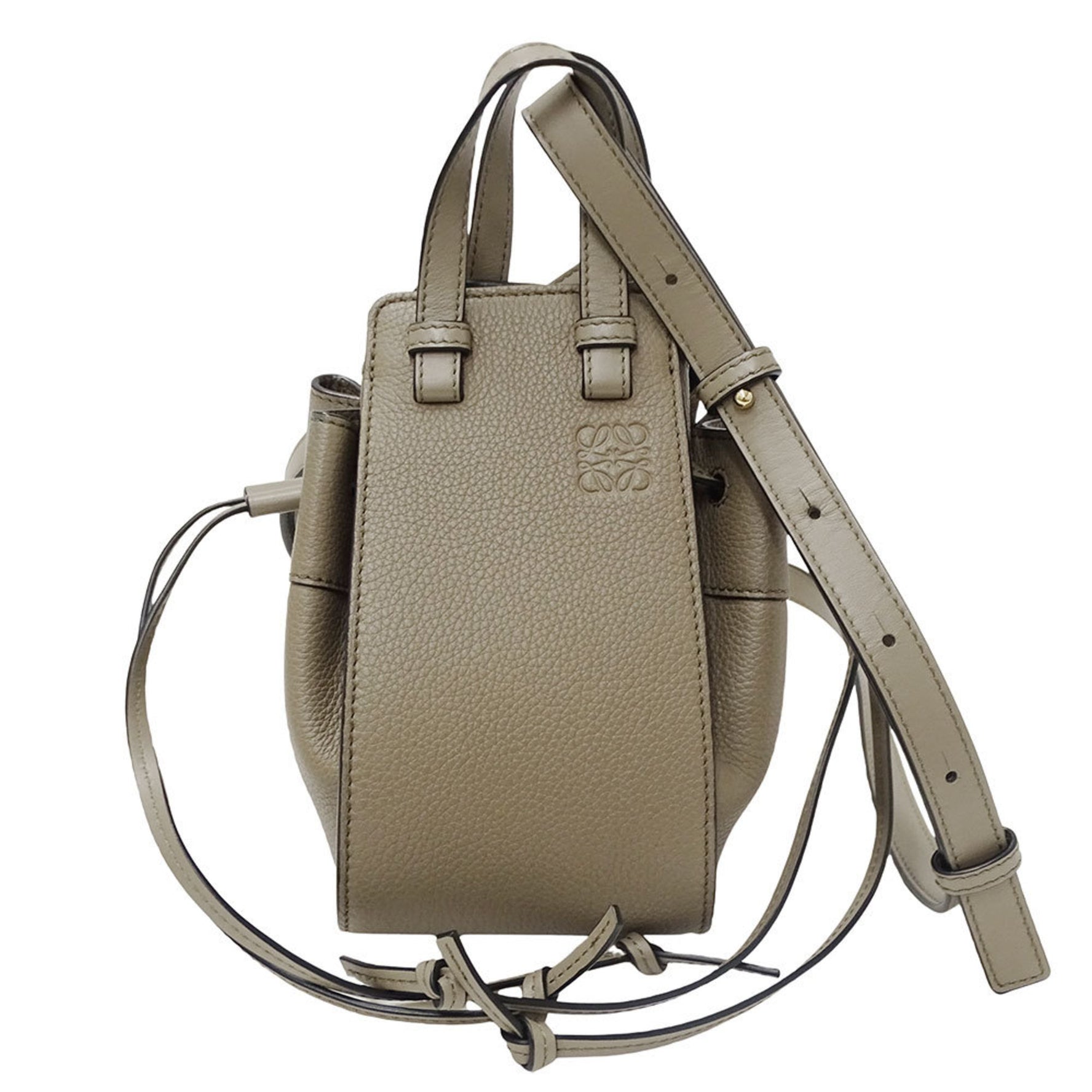 LOEWE Bag Handbag Shoulder Leather Hammock Mini Laurel Green
