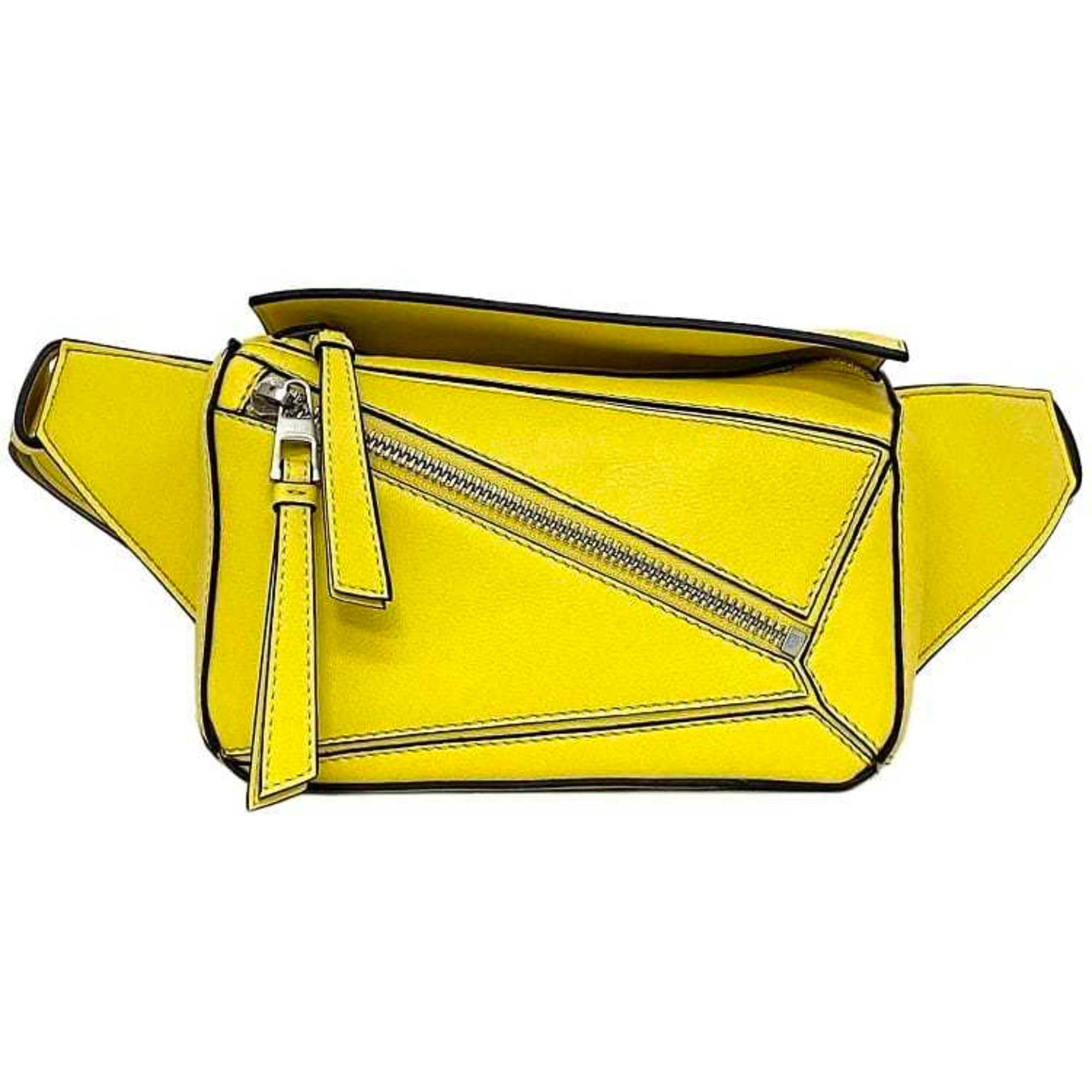 LOEWE Body Bag Bum Puzzle Crossbody Leather Waist Pouch Compact Belt Anagram