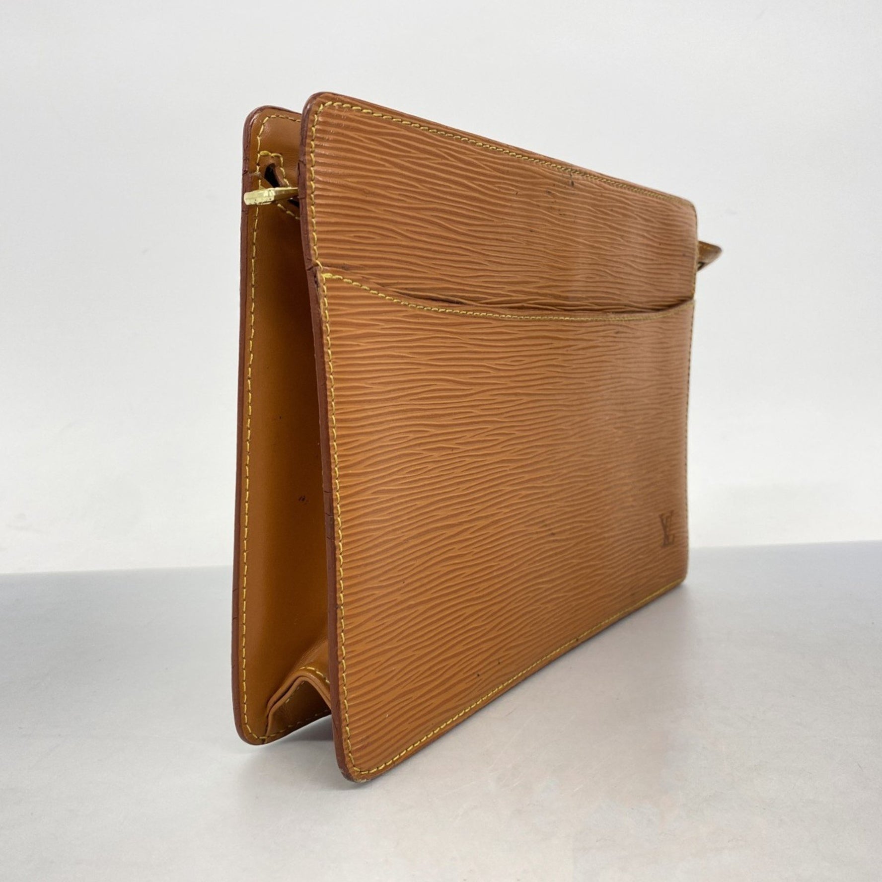 Louis Vuitton Epi Pochette Homme Clutch Bag Zipangu Gold