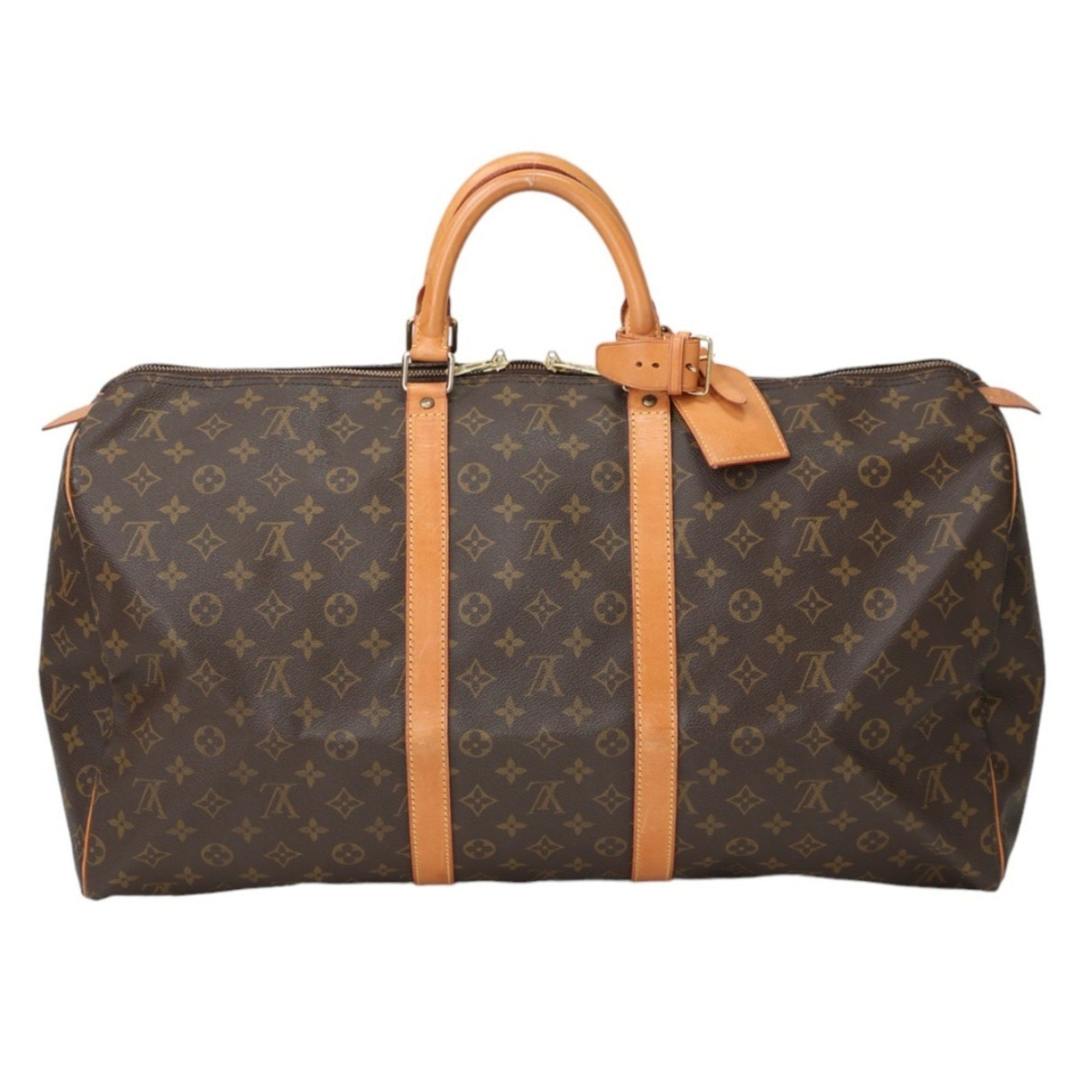 Louis Vuitton Boston Bag Monogram Keepall 55 Canvas LV