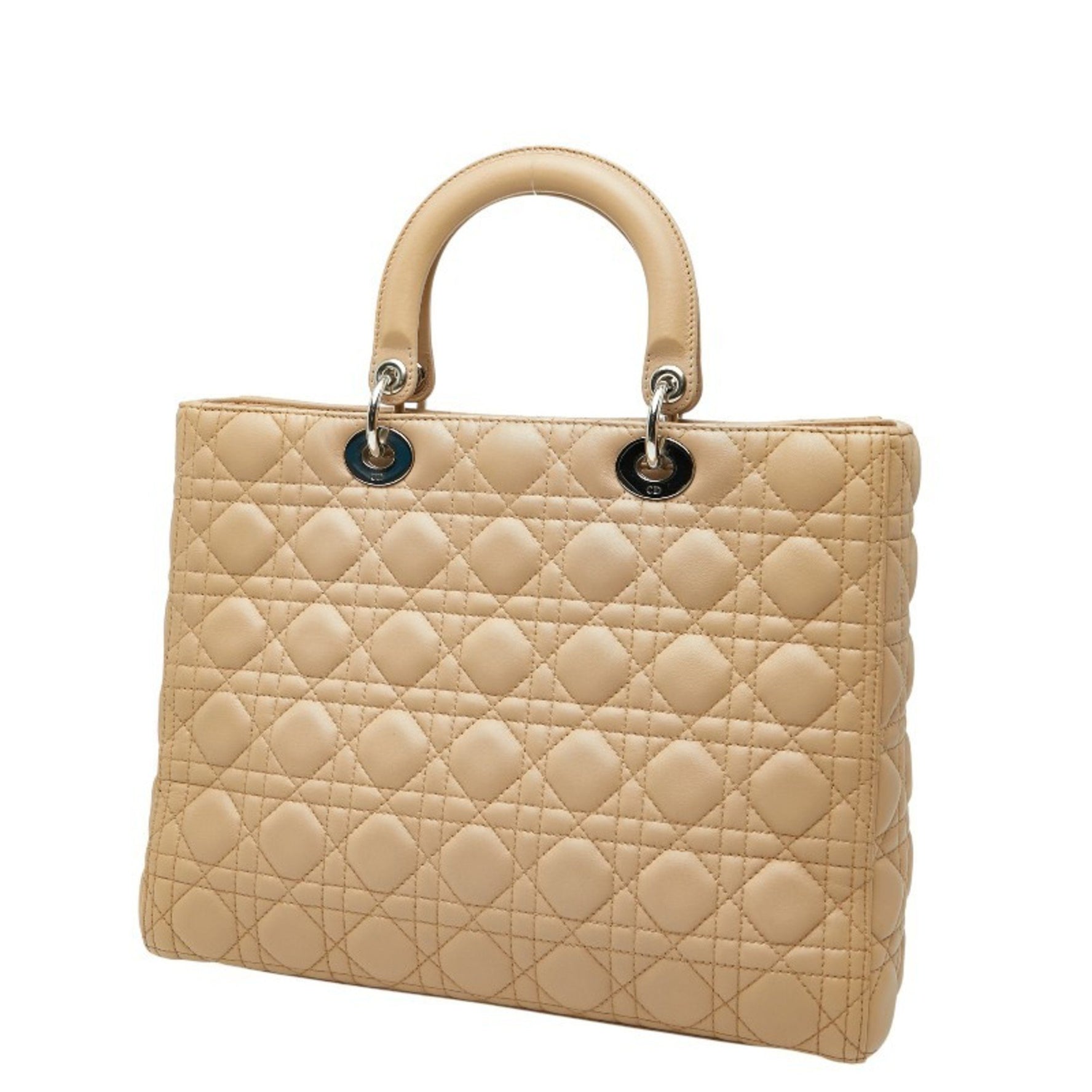 Christian Dior Cannage Lady Large Handbag/Shoulder Bag, Leather