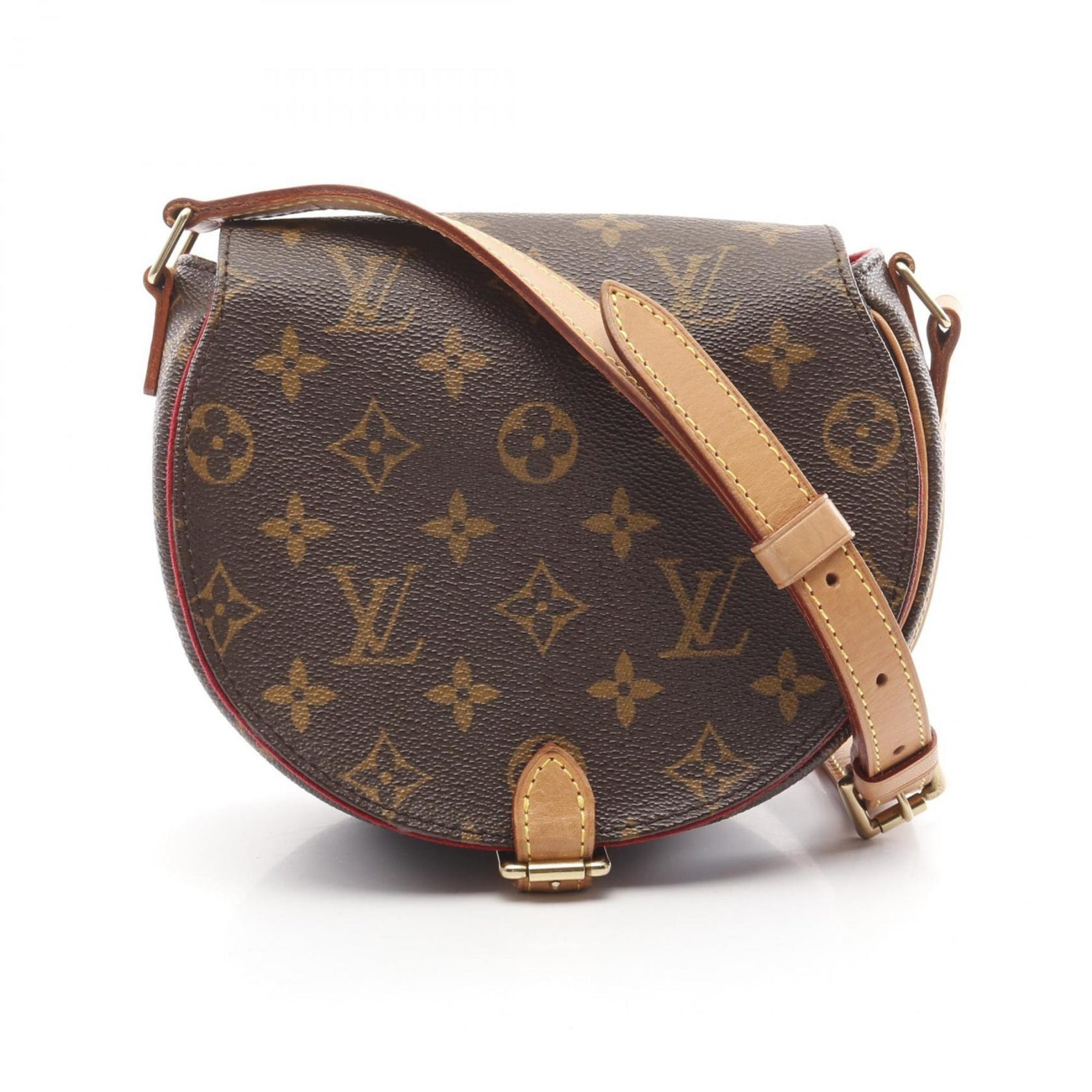 Louis Vuitton Tan Blanc Monogram Shoulder Bag Coated Canvas Leather