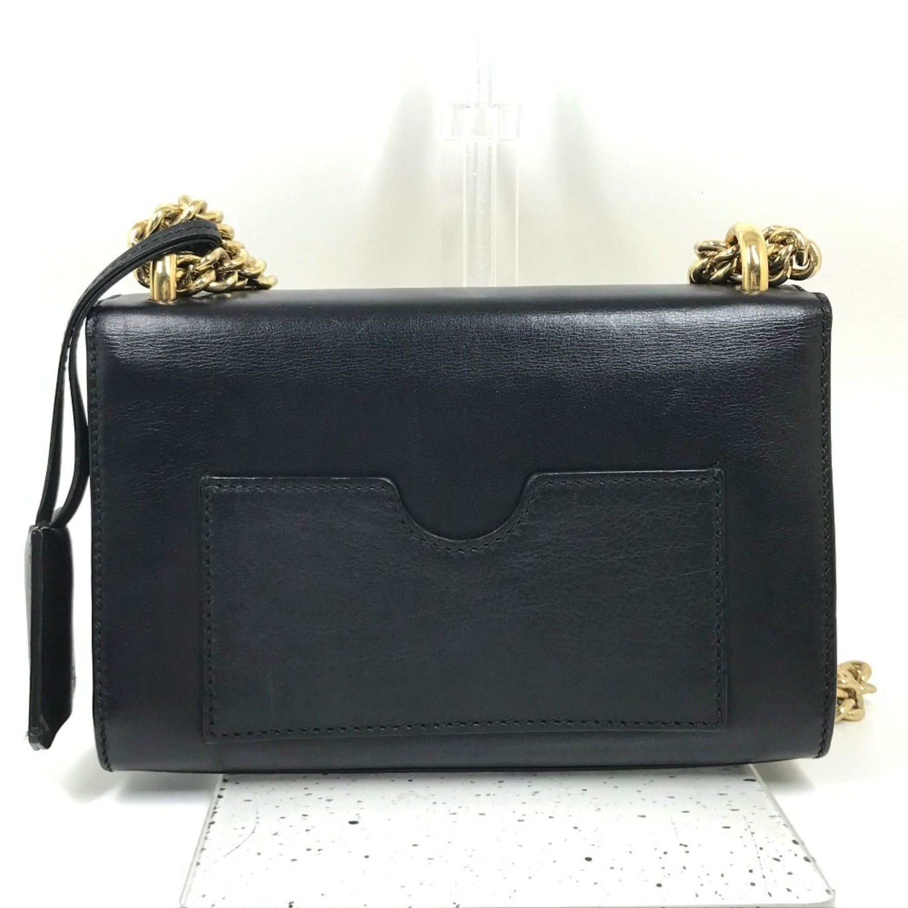 GUCCI Small Padlock Chain Shoulder Bag Leather