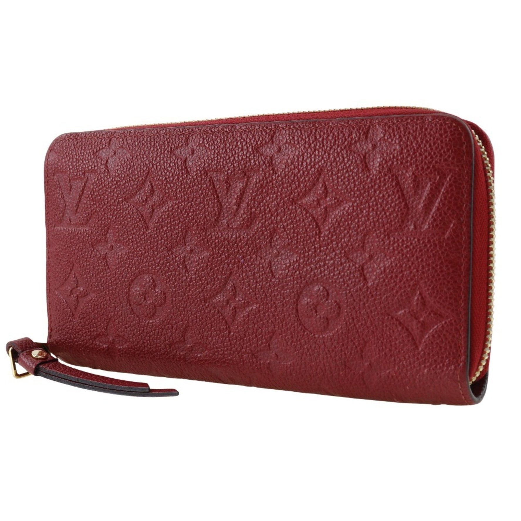 Louis Vuitton Zippy Wallet Long Monogram Empreinte Cerise 2019 Red wallet