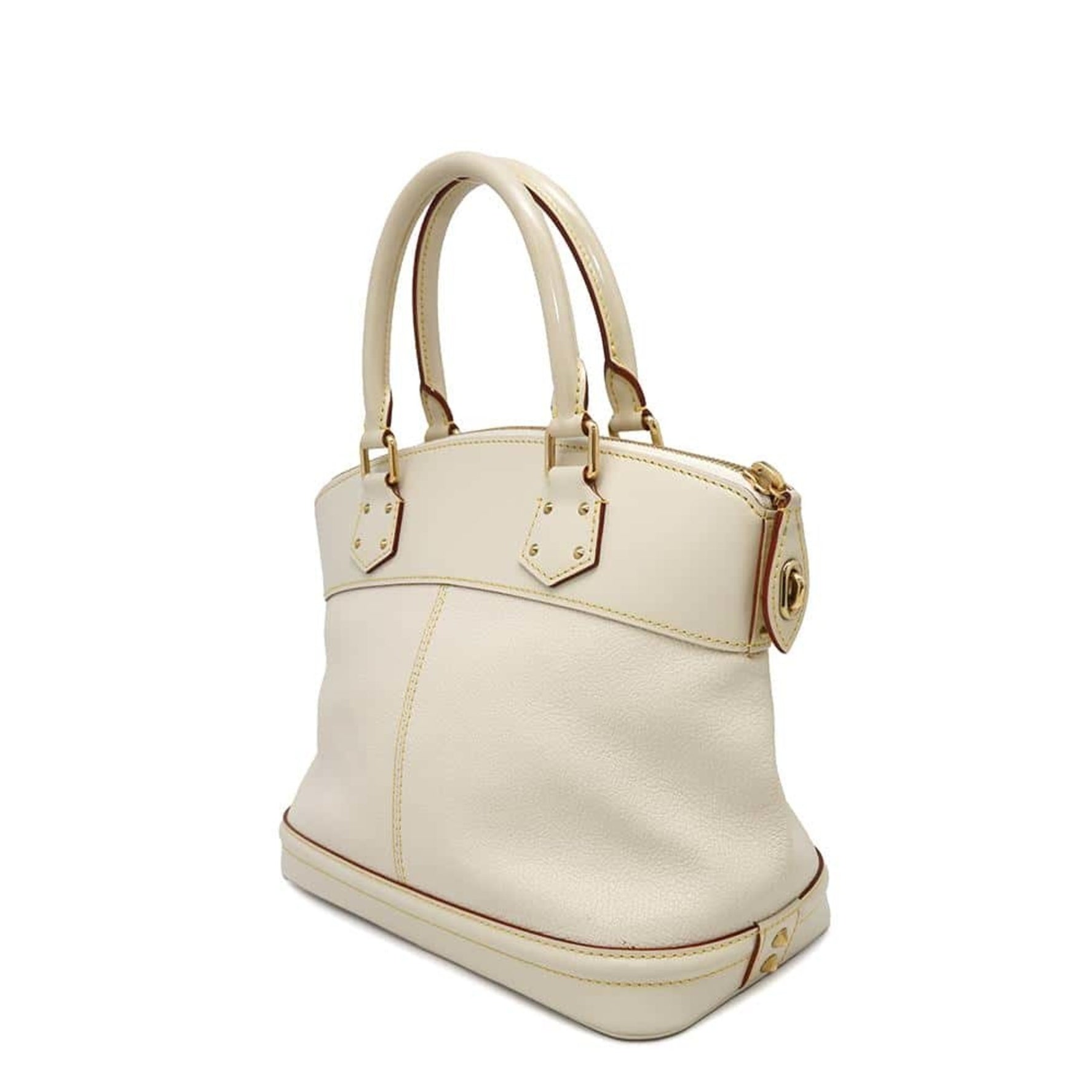 Louis Vuitton Handbag Suhali Leather Lockit PM White