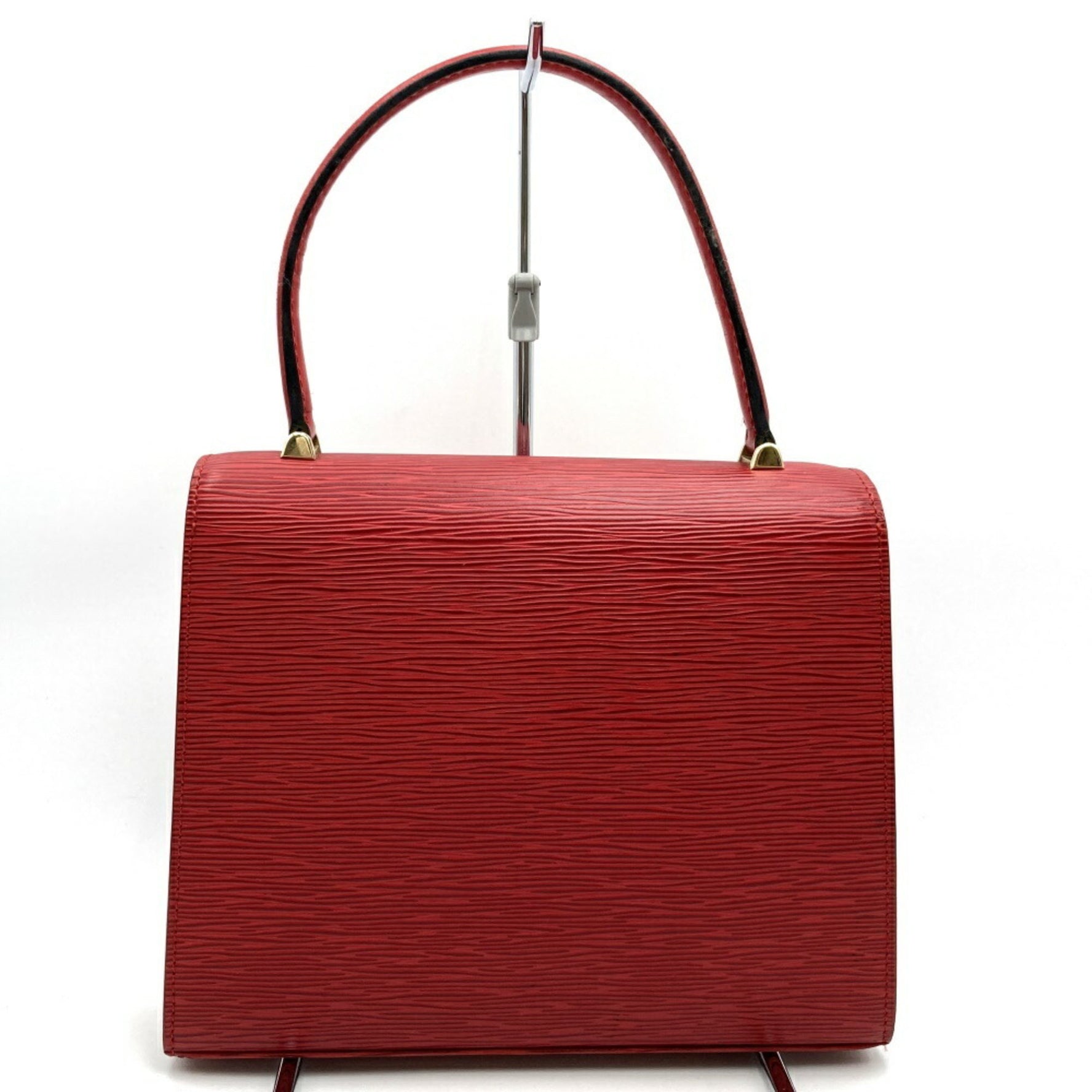 Louis Vuitton Malesherbes Handbag Castilian Red Epi Leather