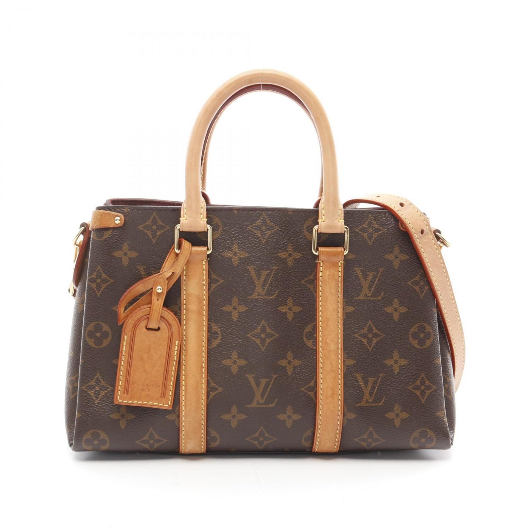Louis Vuitton Soufflot BB Handbag Coated Canvas Leather Monogram