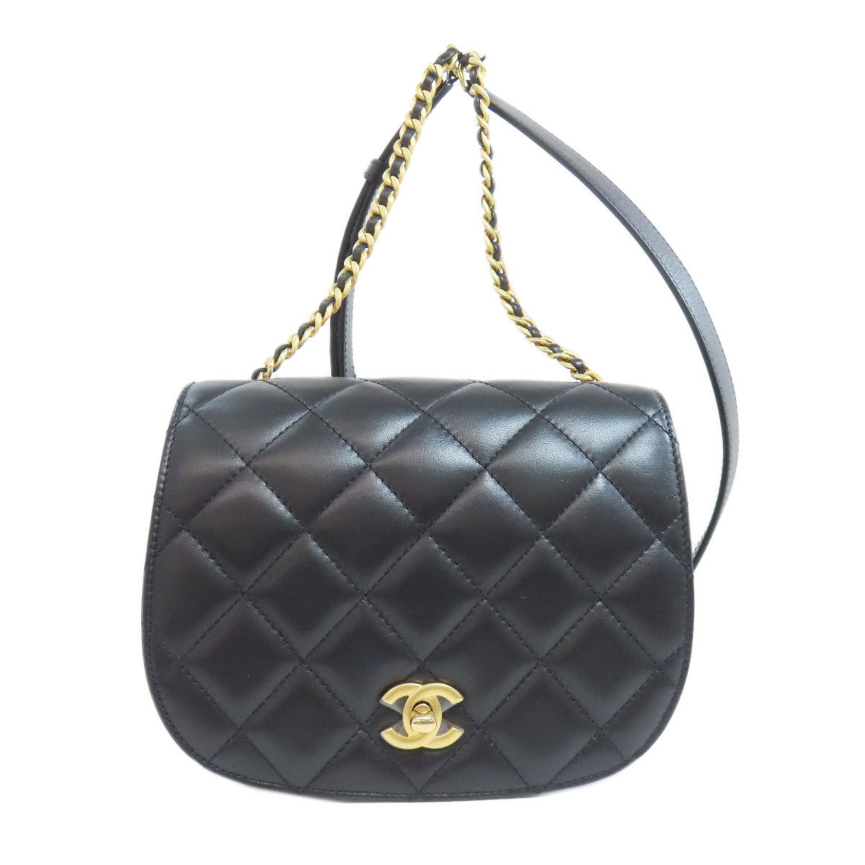 Chanel Matelasse Chain Shoulder Bag Lambskin