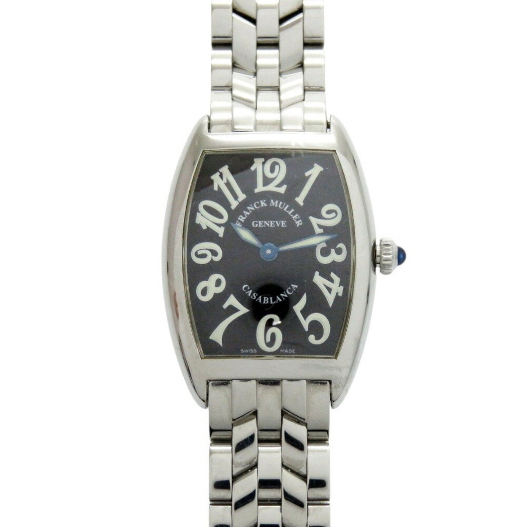 Franck Muller Casablanca 1752 Black SS Quartz Watch Dial 1098FRANCK MULLER