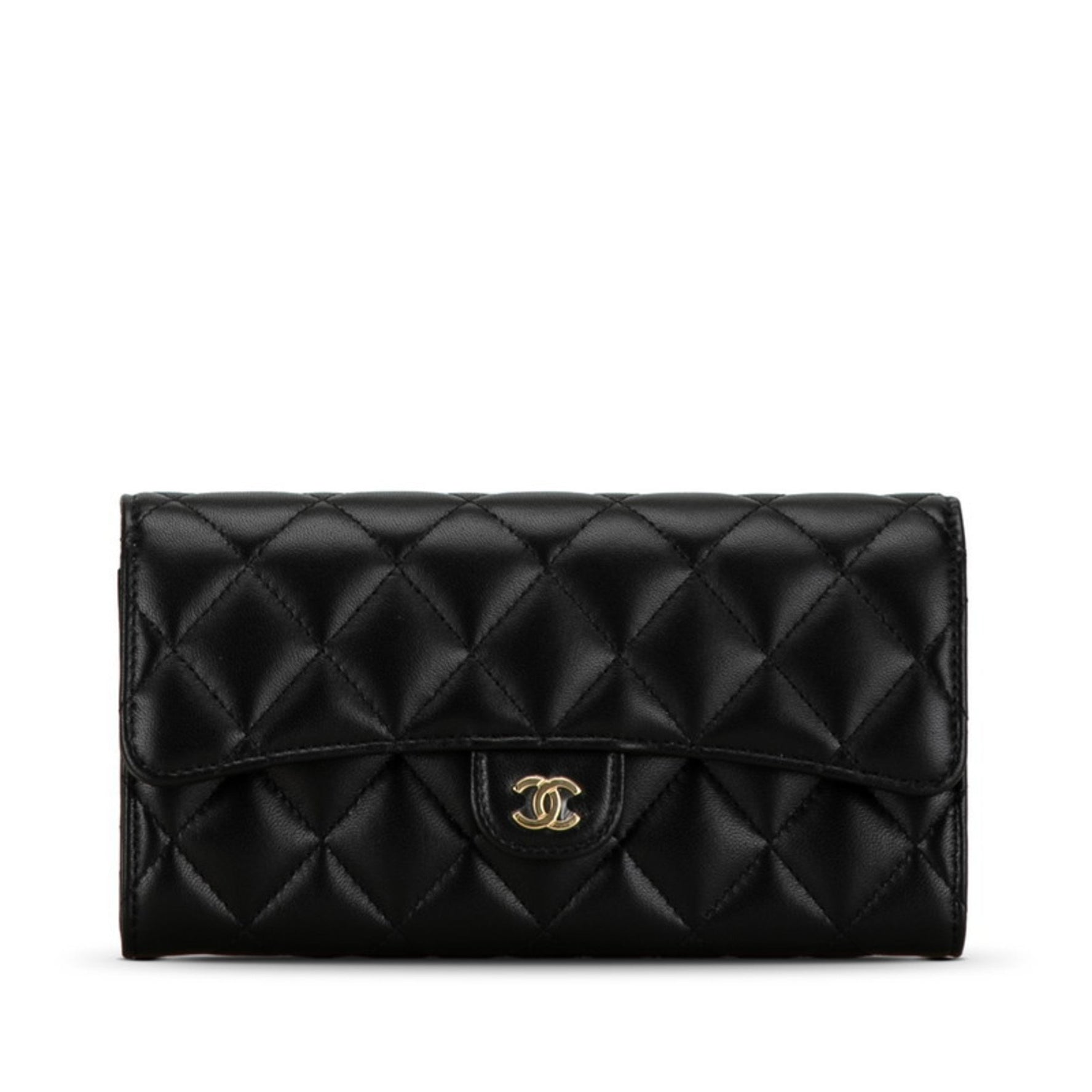 CHANEL Classic Long Flap Wallet Lambskin