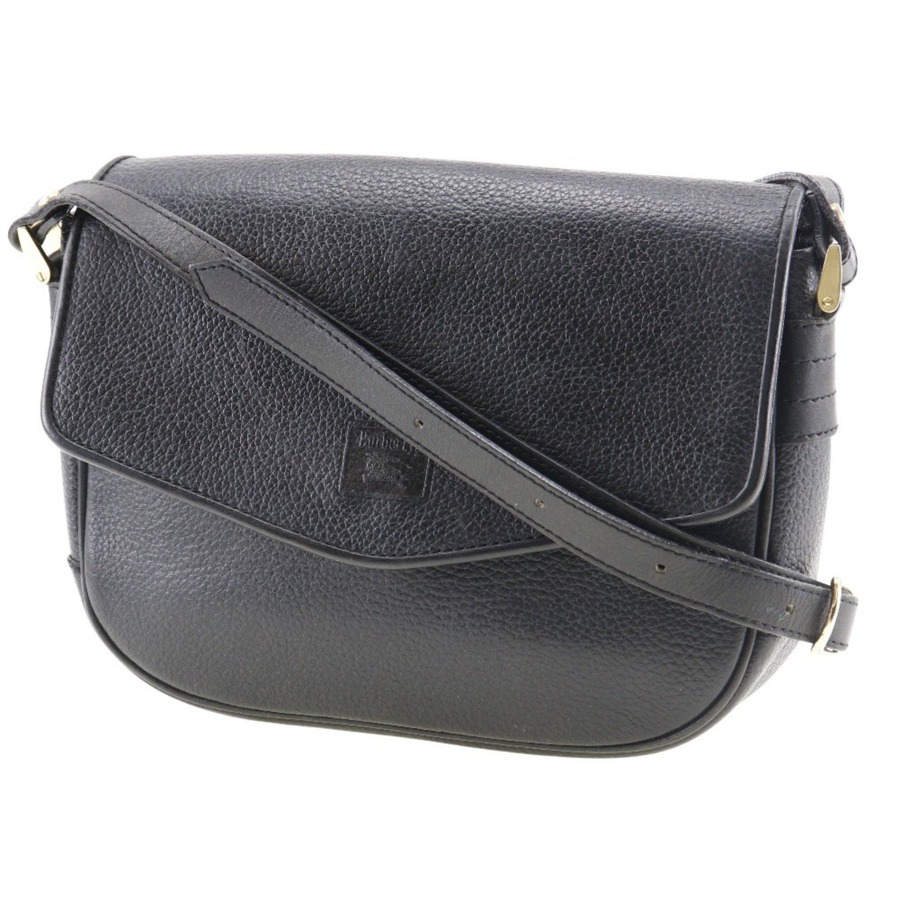 BURBERRY Shoulder Bag Leather Snap Button