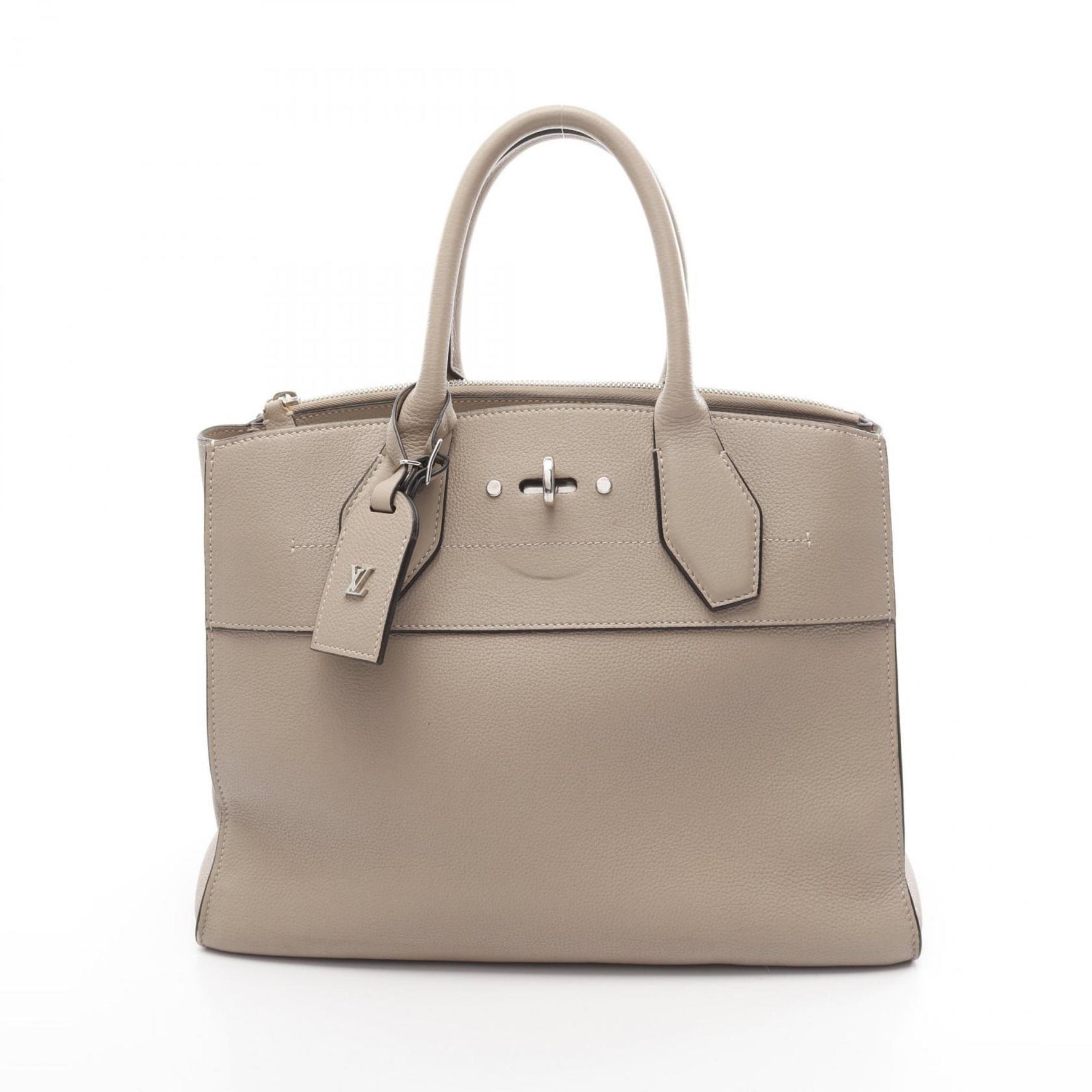 Louis Vuitton City Steamer MM Handbag Taurillon Leather