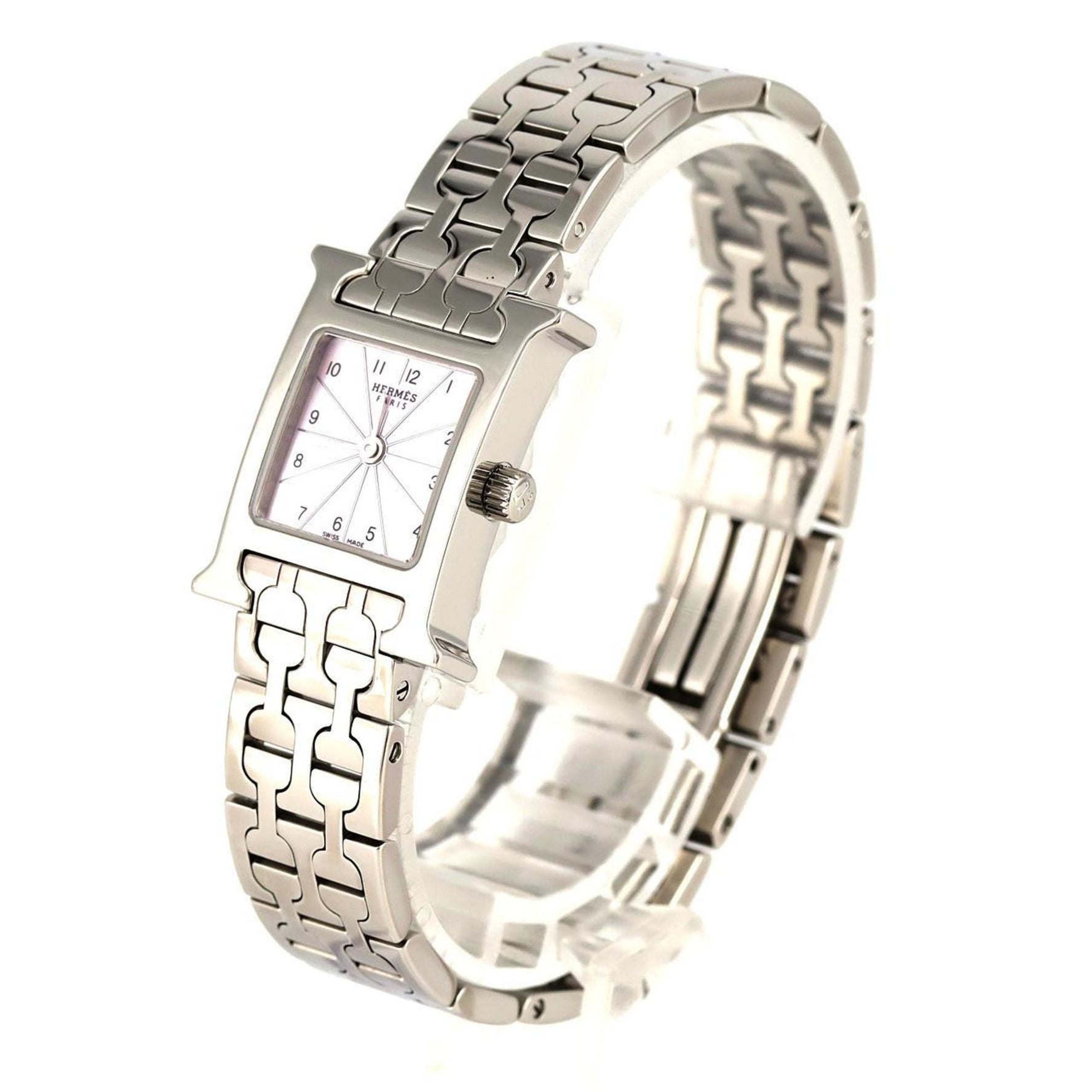 Hermes H Watch SS Quartz Wristwatch