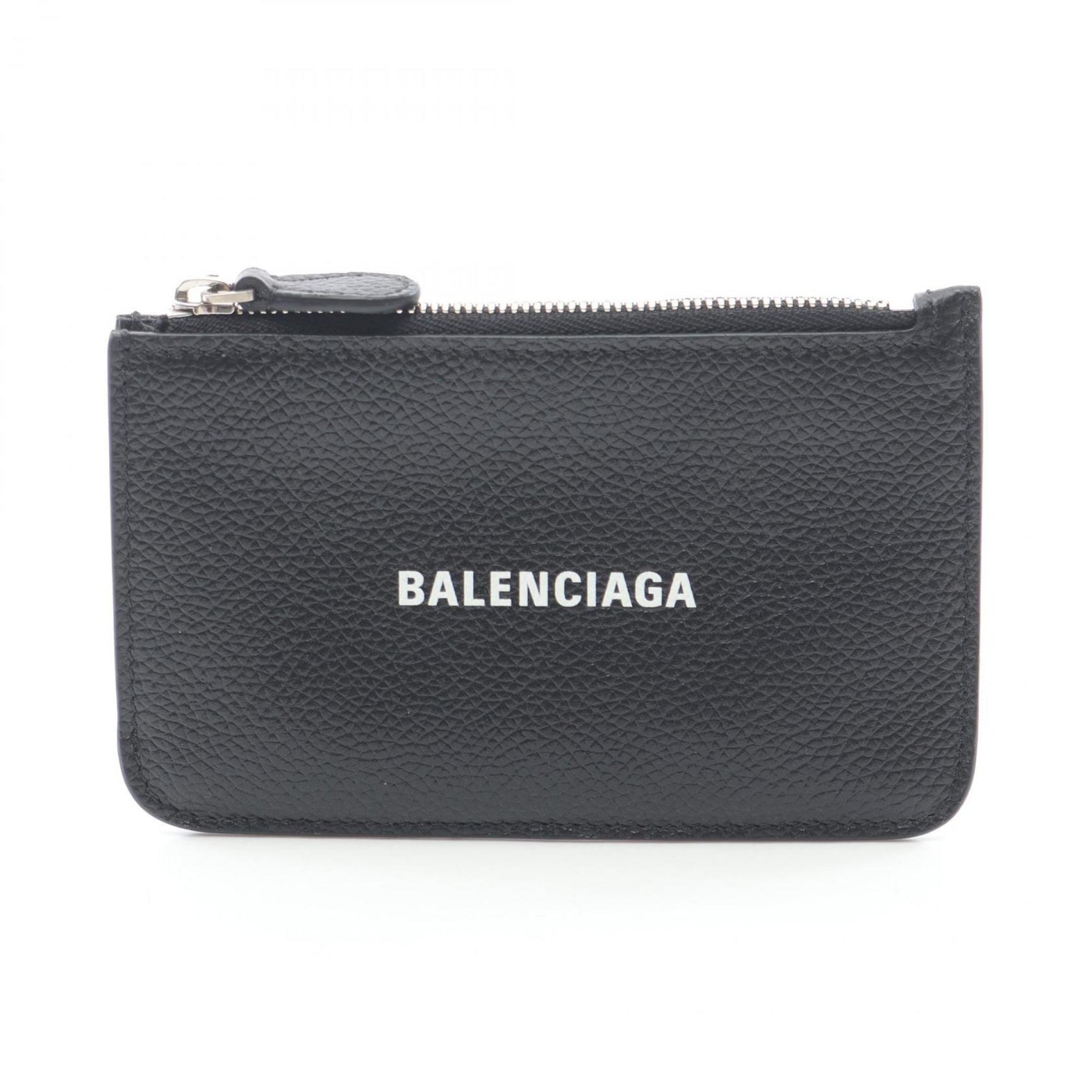 Balenciaga CASH Business Card Holder/Card Case Leather Men's Black White