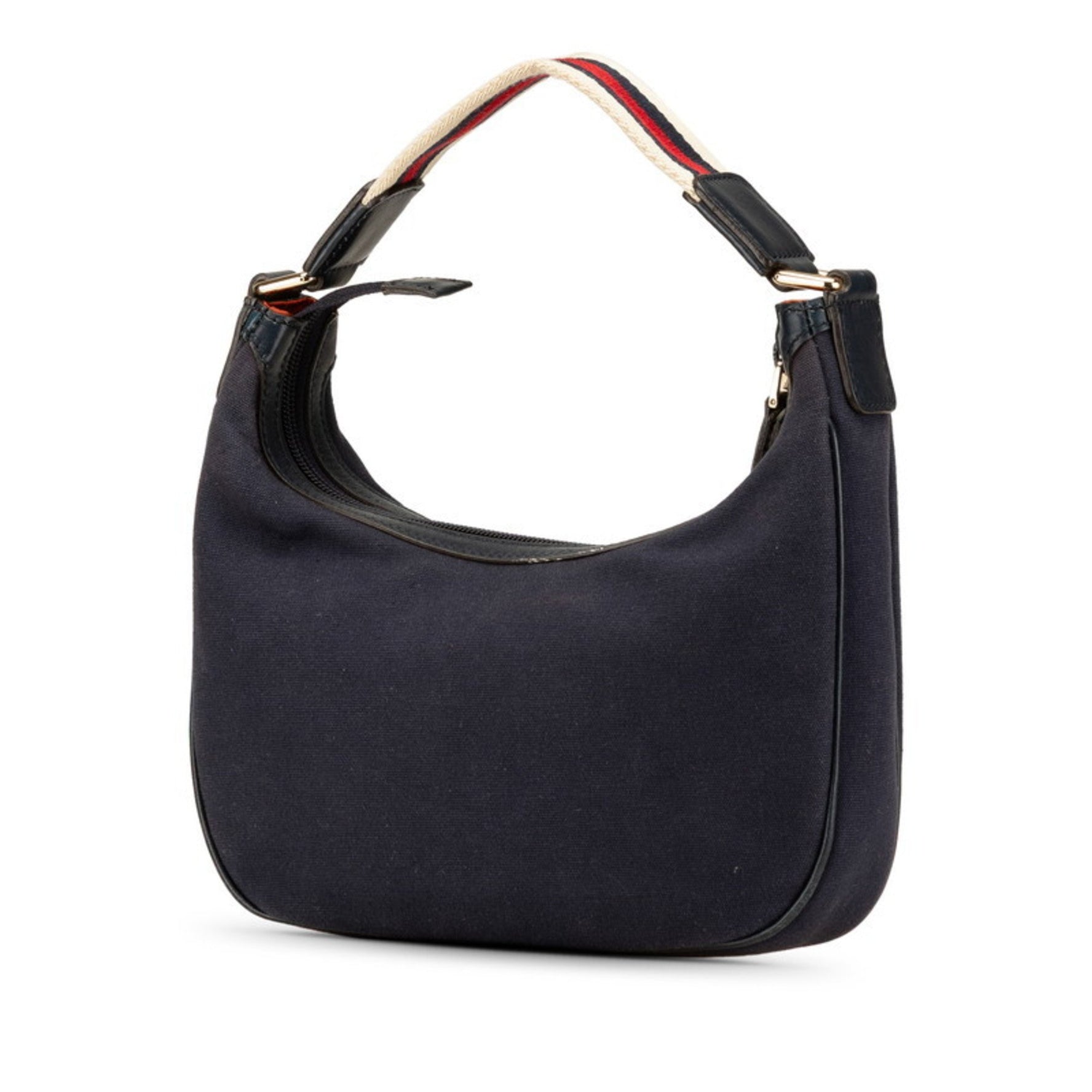 Gucci Sherry Line Handbag Canvas Leather
