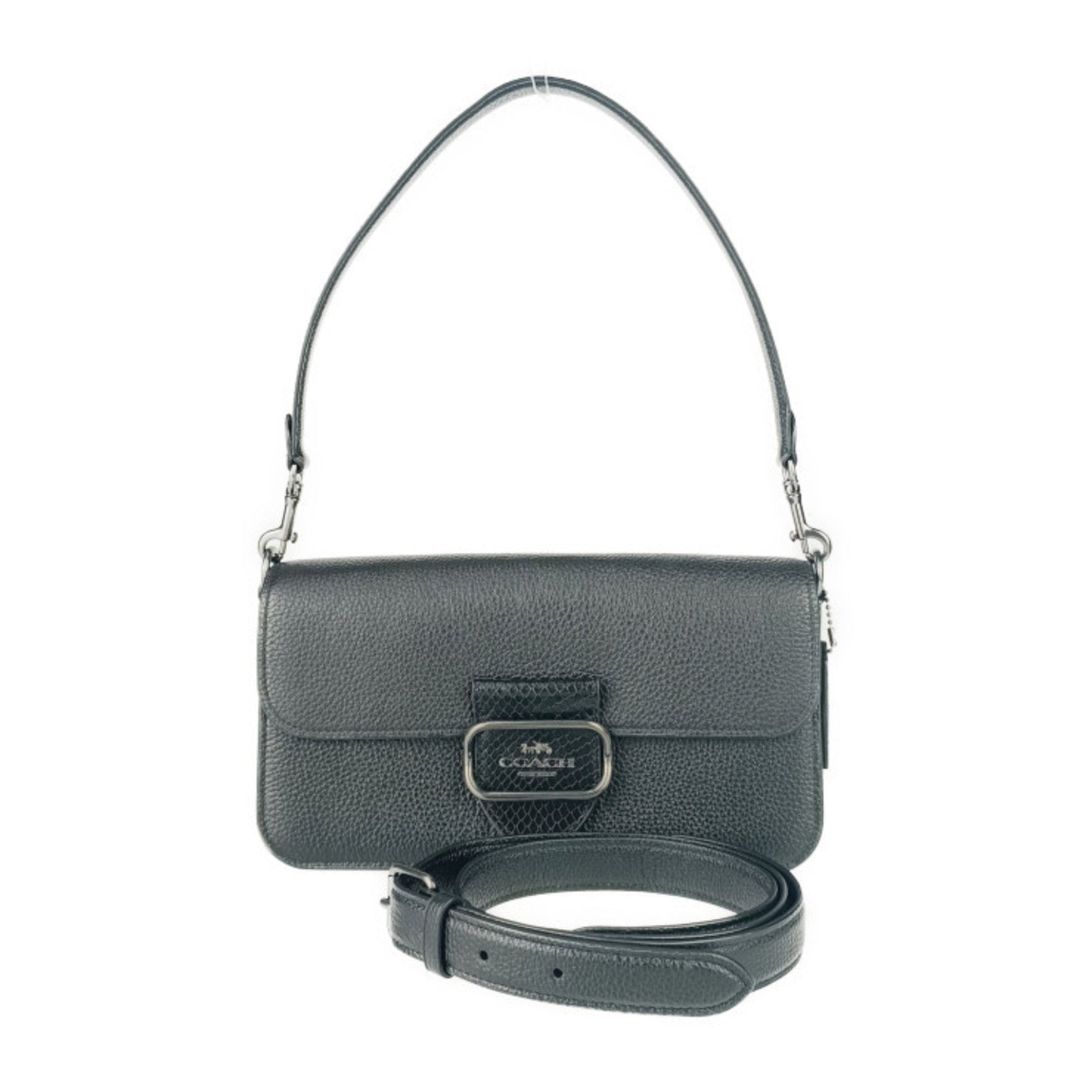 COACH Morgan Shoulder Bag Refined Pebble Leather