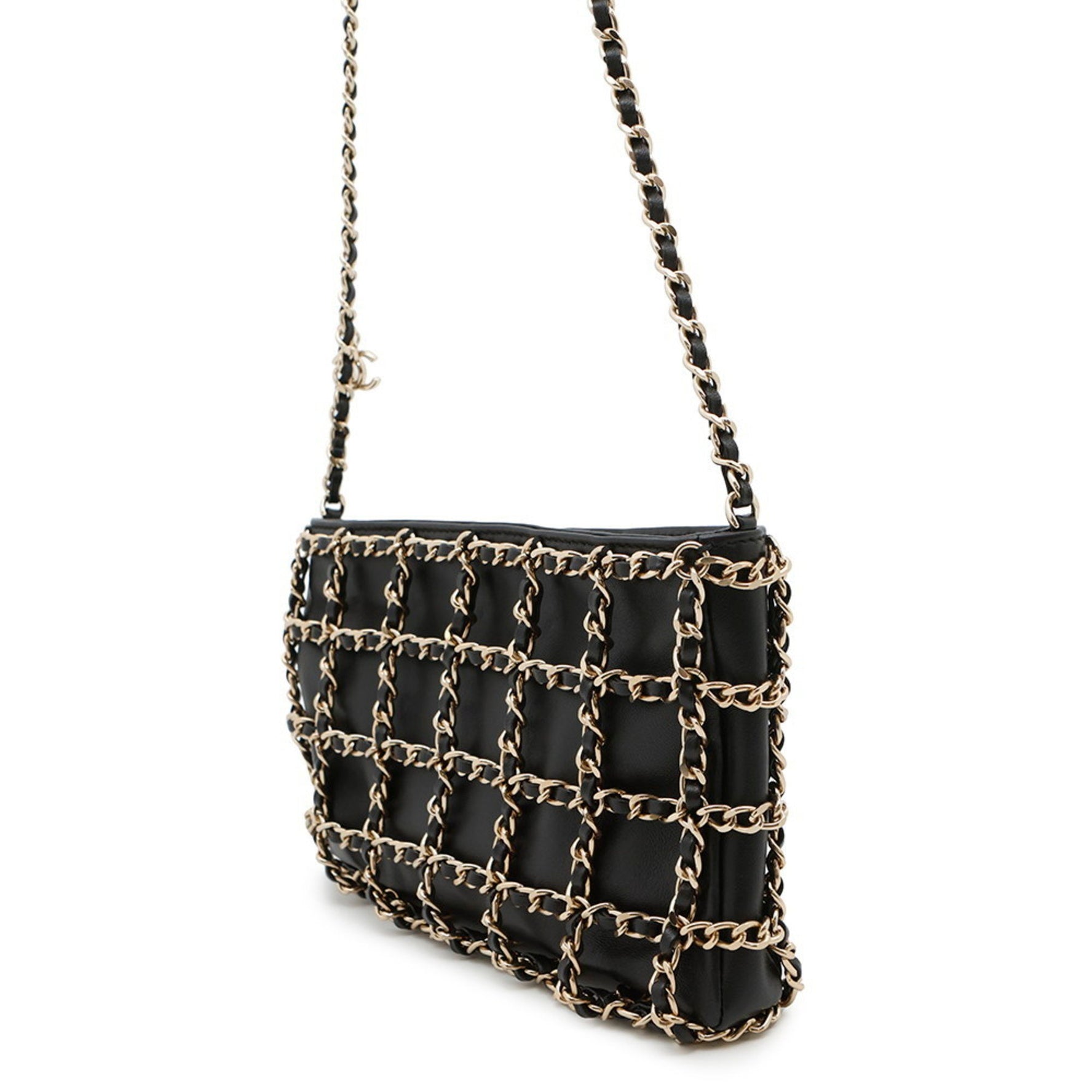 Chanel Chain Shoulder Bag with Coco Mark, Lambskin