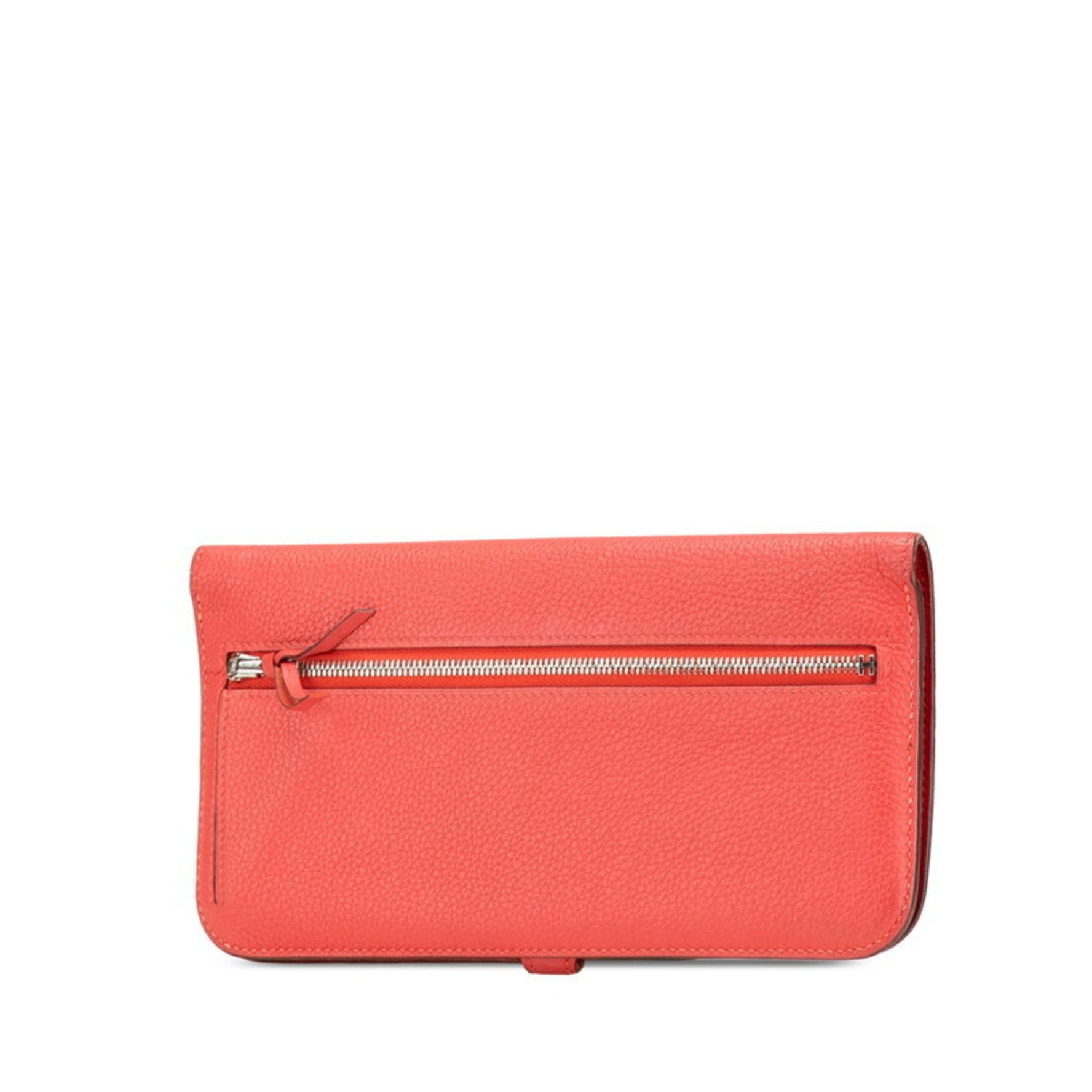 Hermes Hermès Dogon Long Wallet in Rose Candy Togo