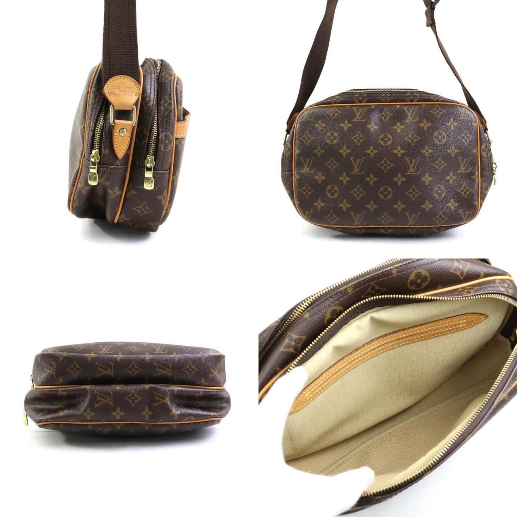 Louis Vuitton Shoulder Bag Monogram Reporter PM Canvas Men's
