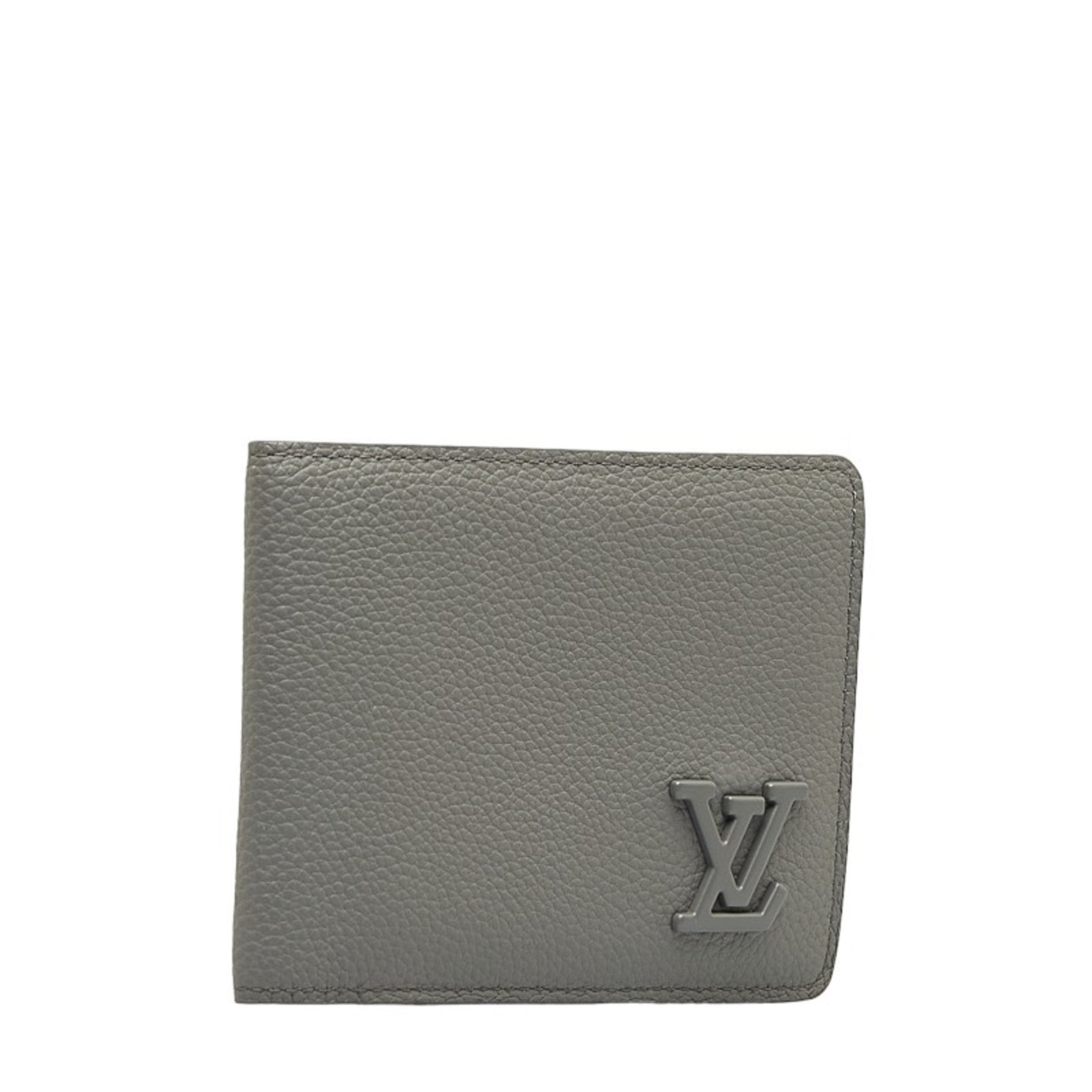 Louis Vuitton Aerogram Portefeuille Multiple Card Case Bi-fold Wallet Grey Leather