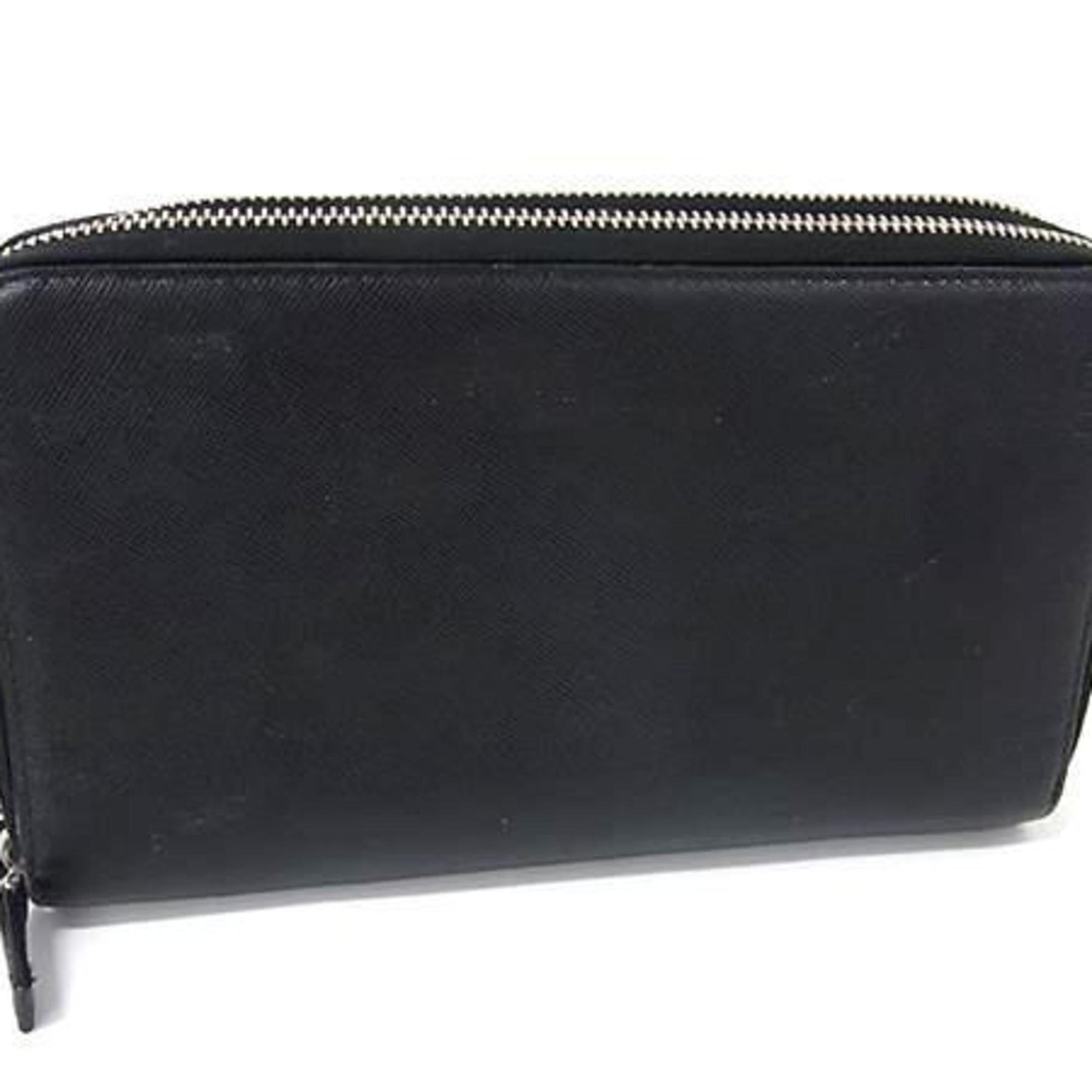 PRADA Double-Zip Organizer Long Wallet - Saffiano Leather Men's