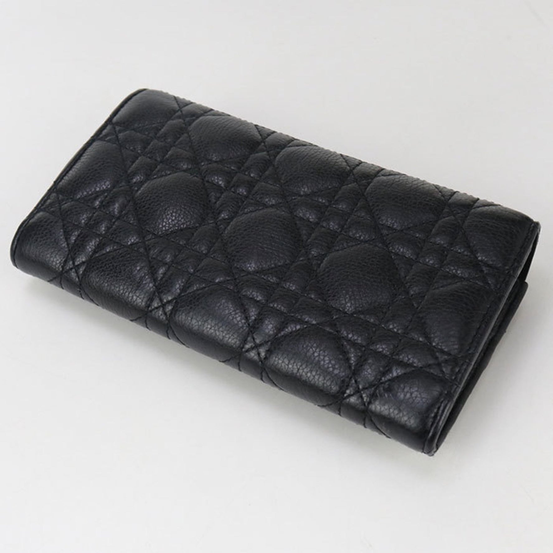 Christian Dior DIOR Long Wallet with Bi-fold Coin Pocket UWHC Orchid Dior Caro