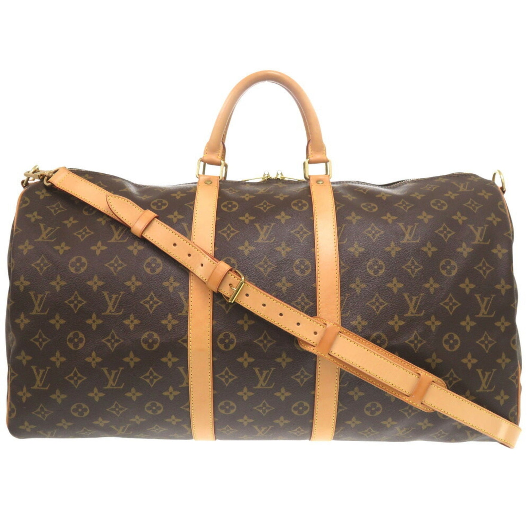 Louis Vuitton Keepall Bandouliere 55 Monogram Boston Bag 0650