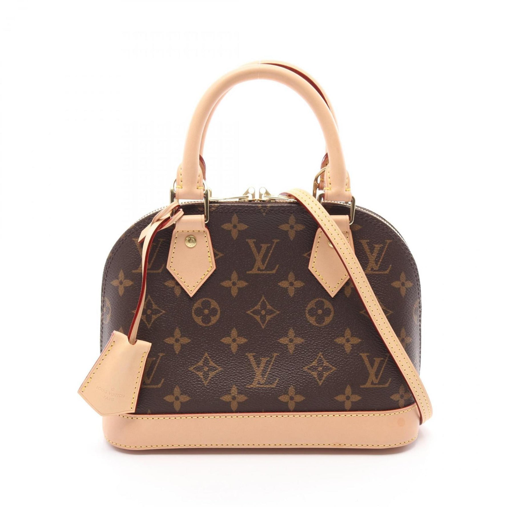 Louis Vuitton Alma BB Handbag, Coated Canvas and Leather, Monogram