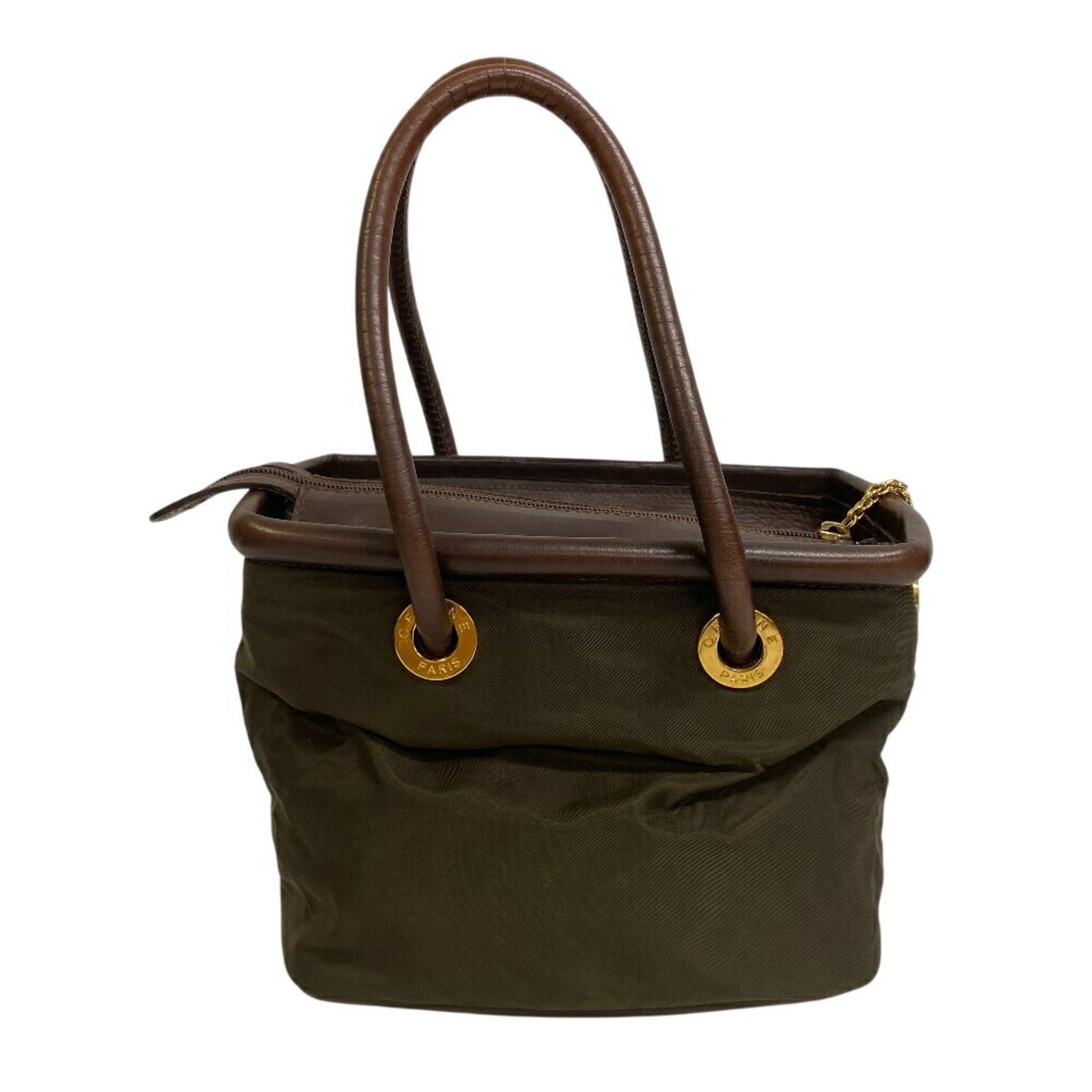CELINE Circle Handbag, Khaki Green, Unisex