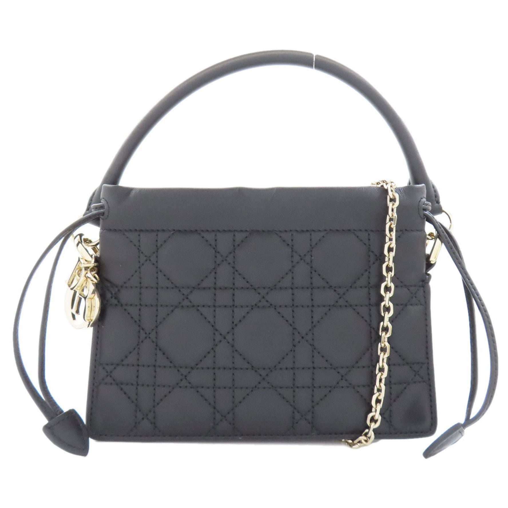 Christian Dior Lady Millie Handbag Calf Leather