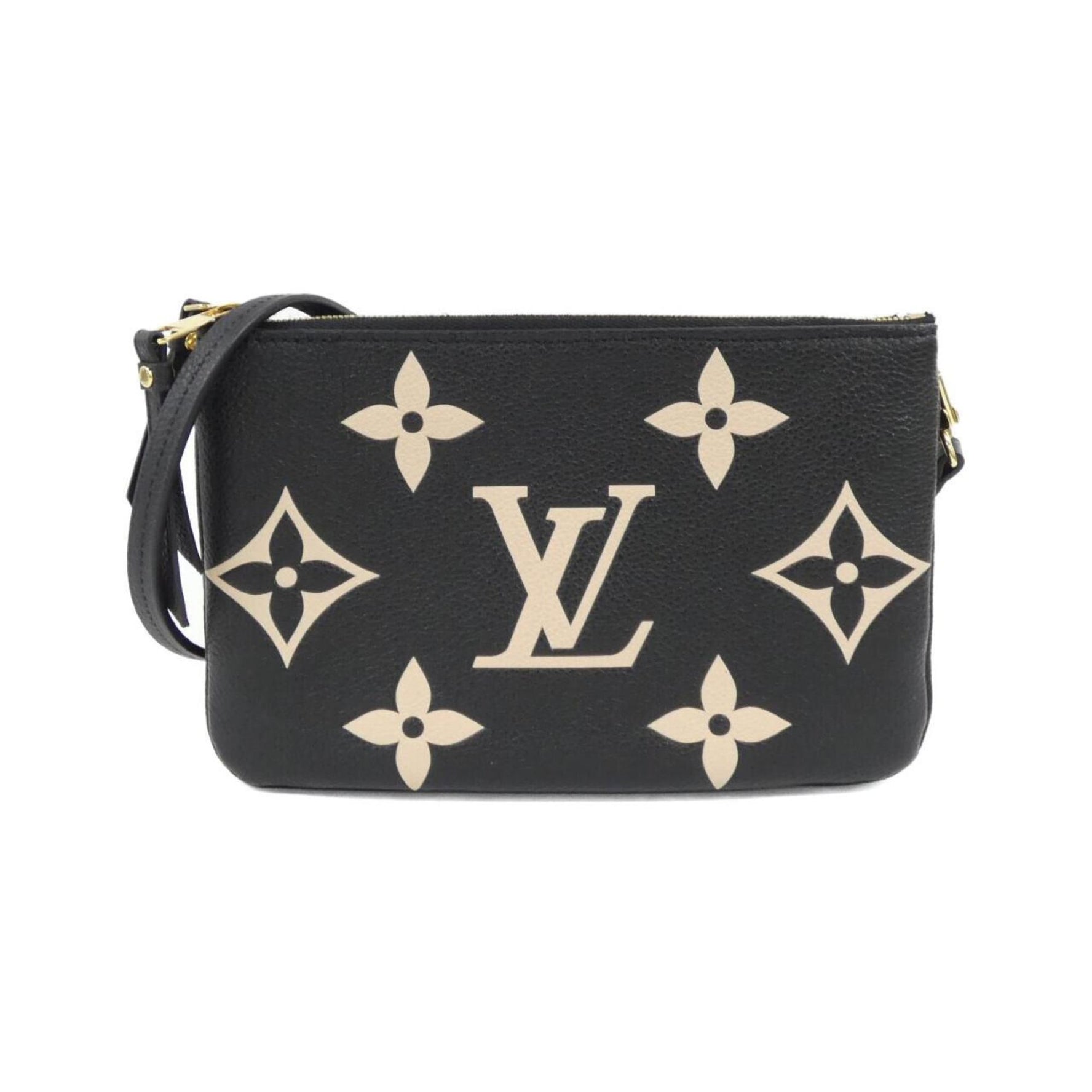 Louis Vuitton Bicolor Monogram Empreinte Pochette Double Zip Shoulder Bag
