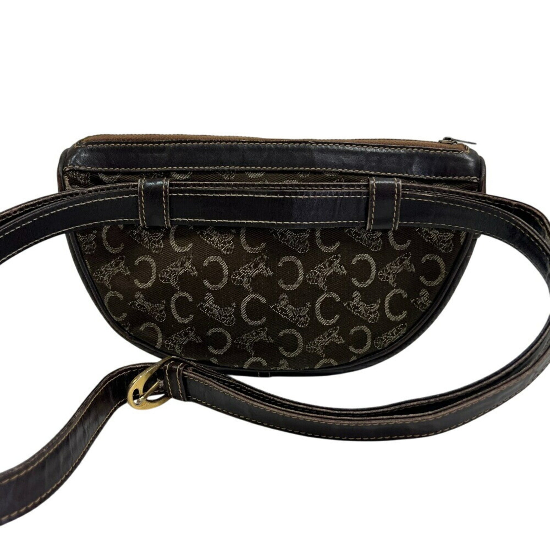CELINE Horse-Drawn Carriage Print Waist Bag