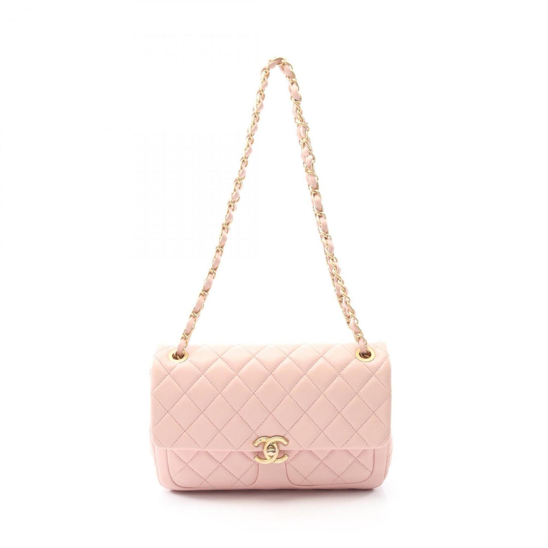 CHANEL Matelasse Shoulder Bag, Lambskin Leather