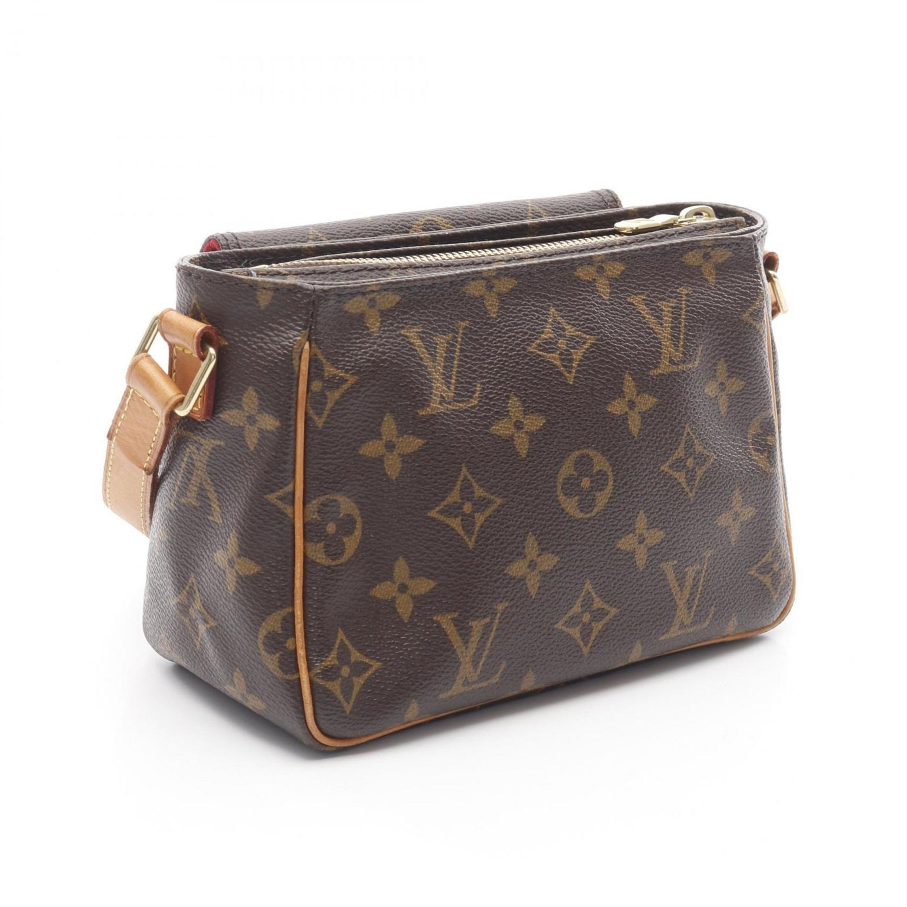Louis Vuitton Viva Cite PM Shoulder Bag in Coated Canvas and Leather with Monogram Design