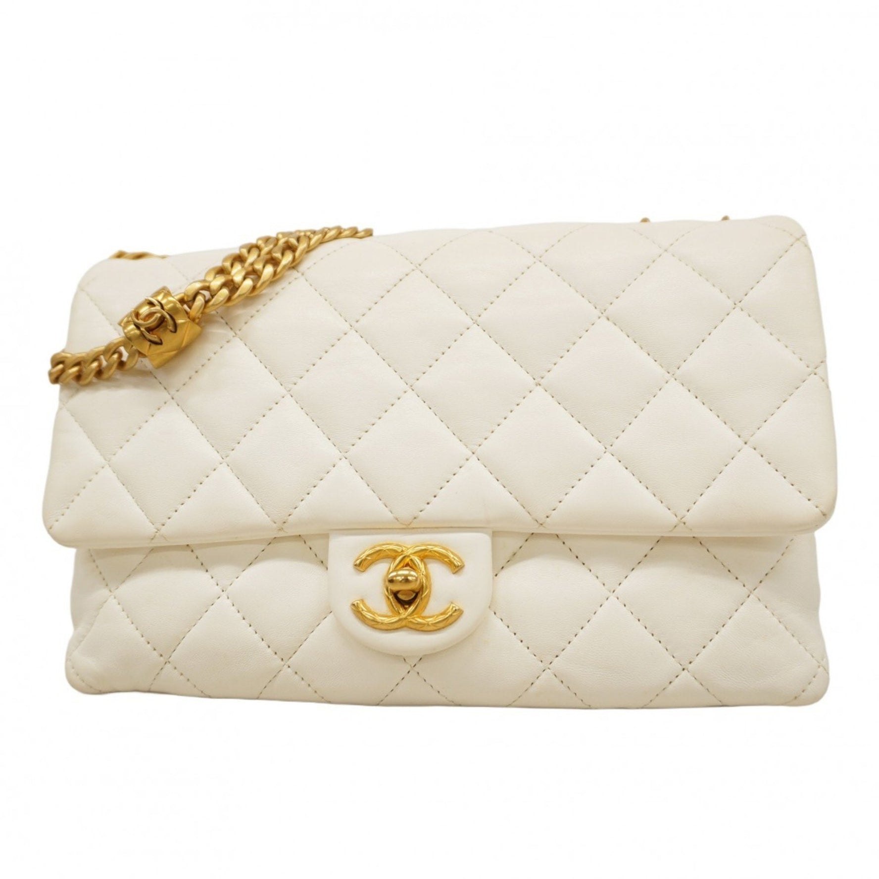 Chanel Matelasse Shoulder Bag with Chain Bag, Lambskin