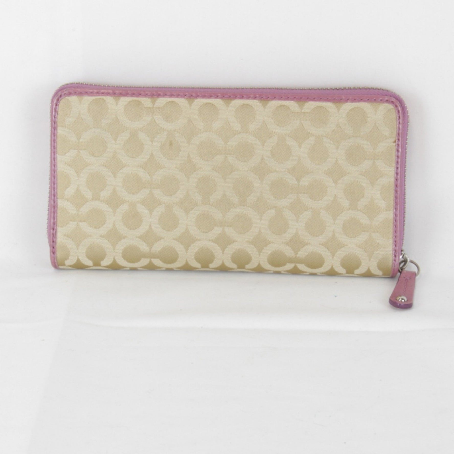 COACH Op Art Round Zip Wallet Long Canvas