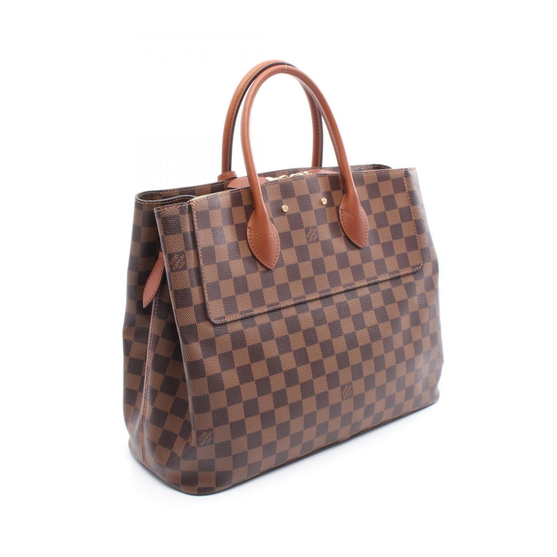Louis Vuitton Ascot Handbag, PVC-Coated Canvas and Leather Damier