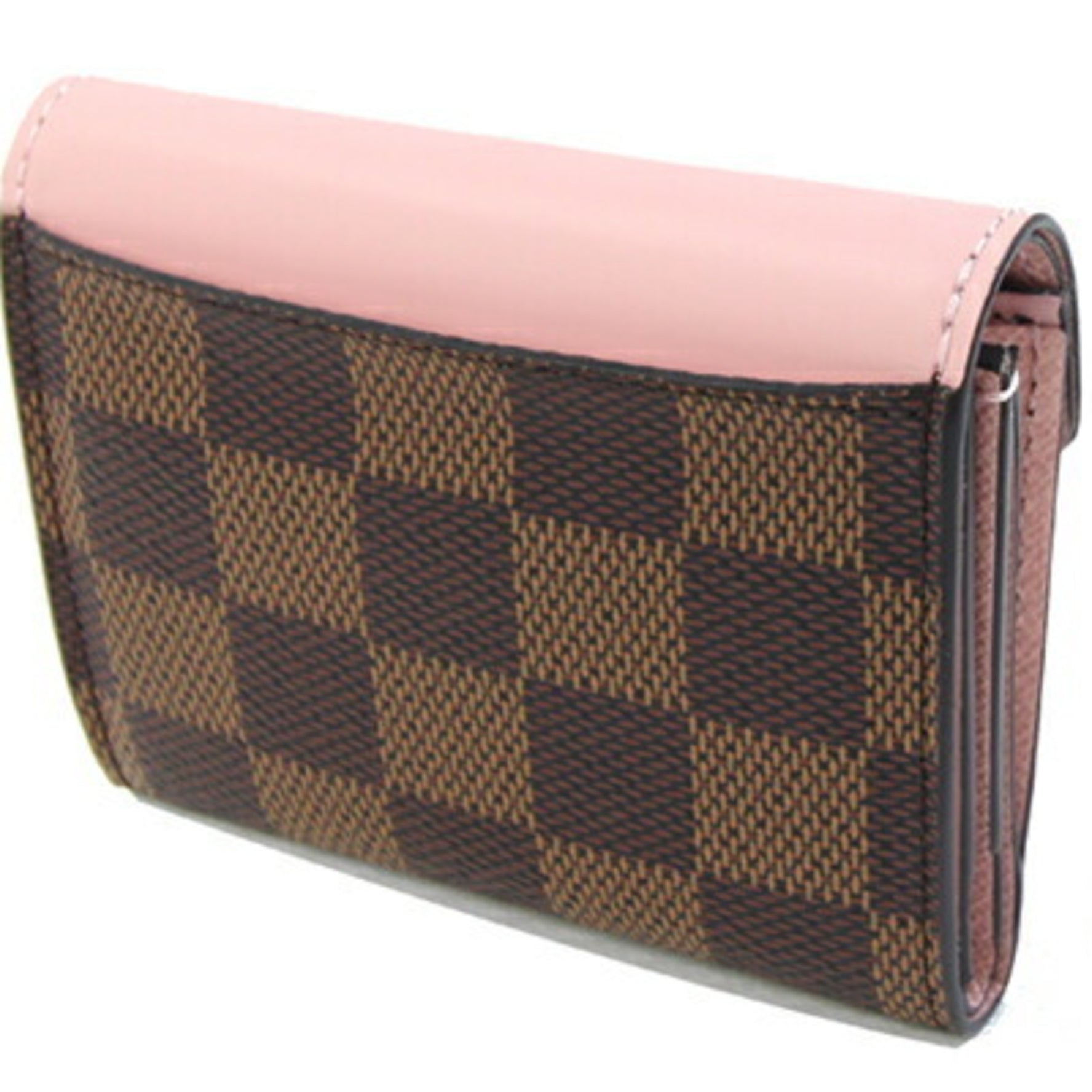 Louis Vuitton Tri-fold Wallet Damier Portefeuille Zoe Rose Ballerine Compact Mini Pink