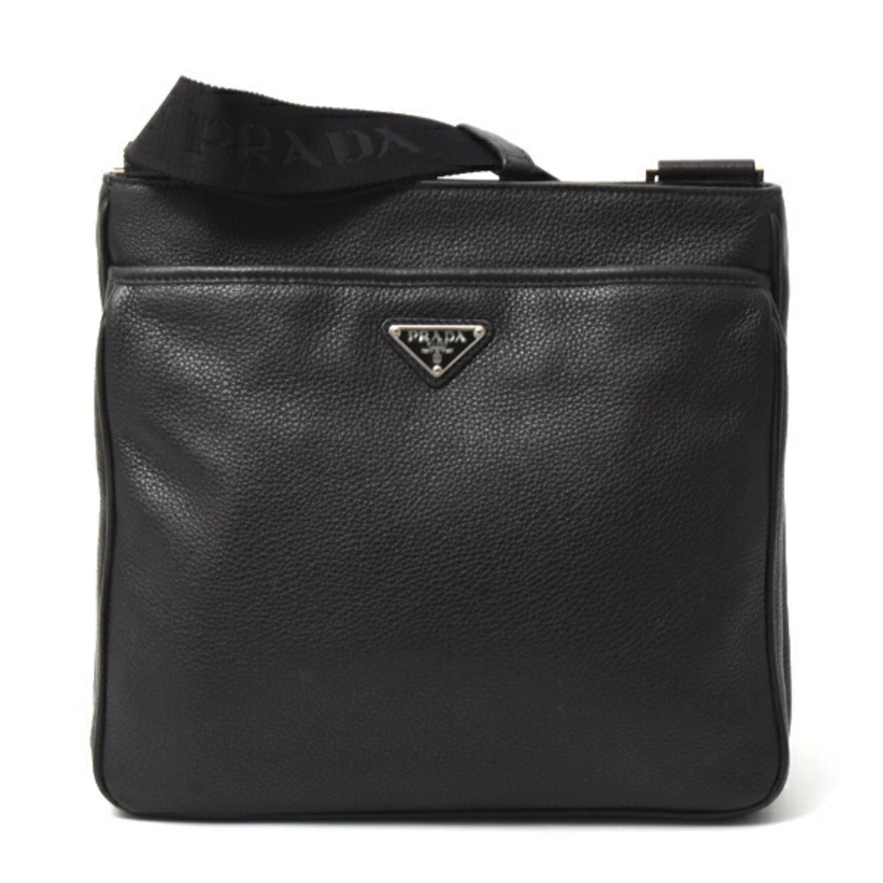 Prada Men's and Triangle Shoulder Bag/Crossbody Bag in Calfskin