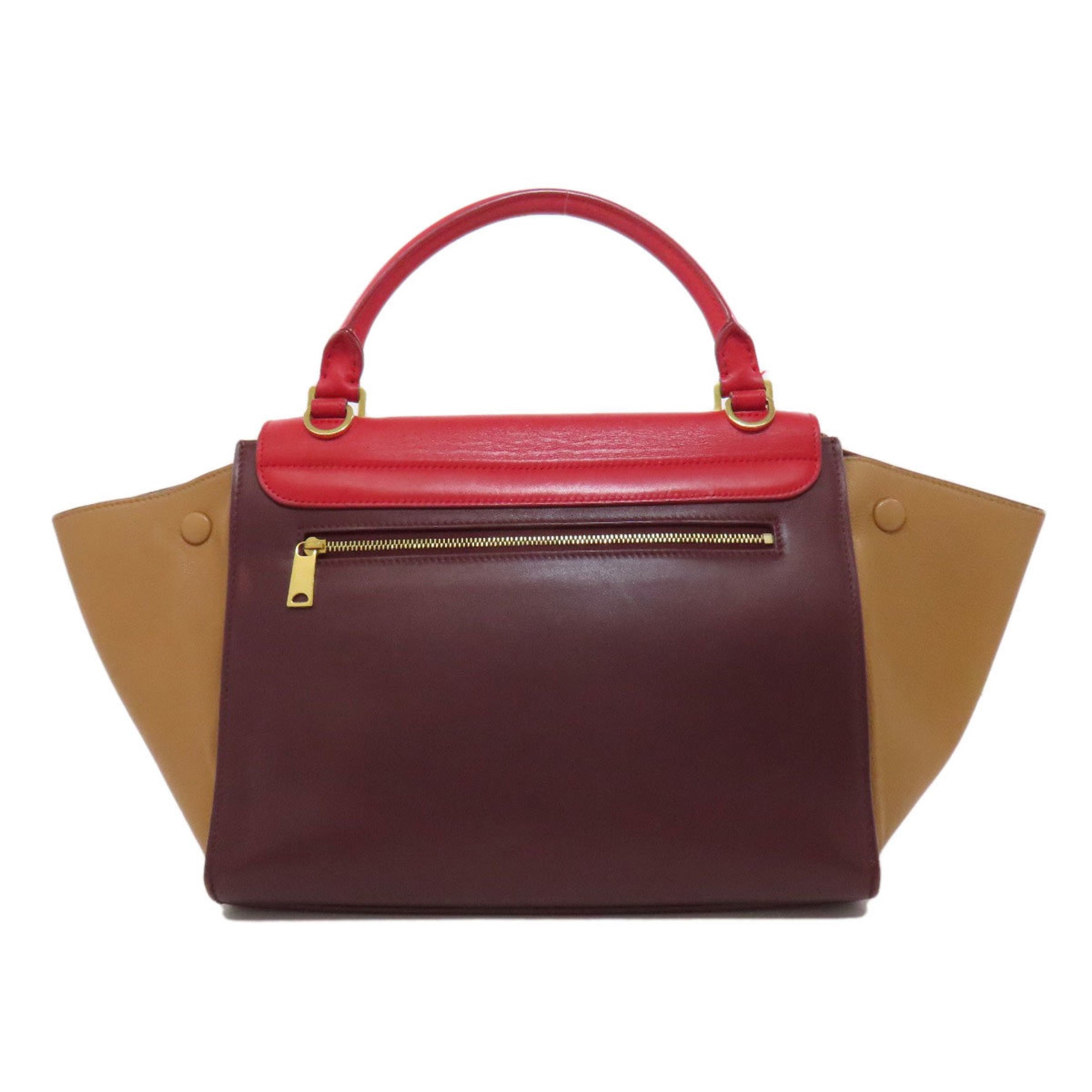 CELINE Trapeze Handbag Leather