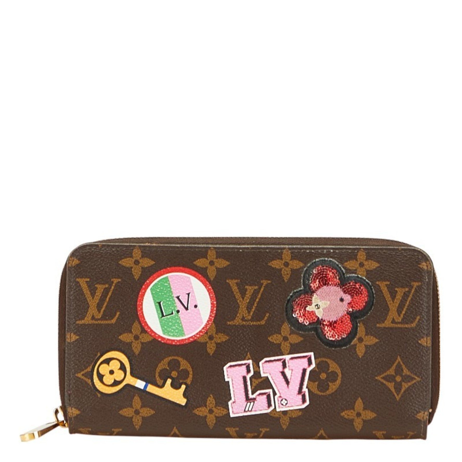 Louis Vuitton LV Stories Zippy Wallet Patches Round Zipper Long LOUIS VUITTON